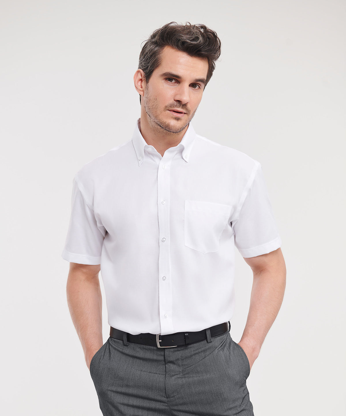 Short sleeve ultimate non-iron shirt