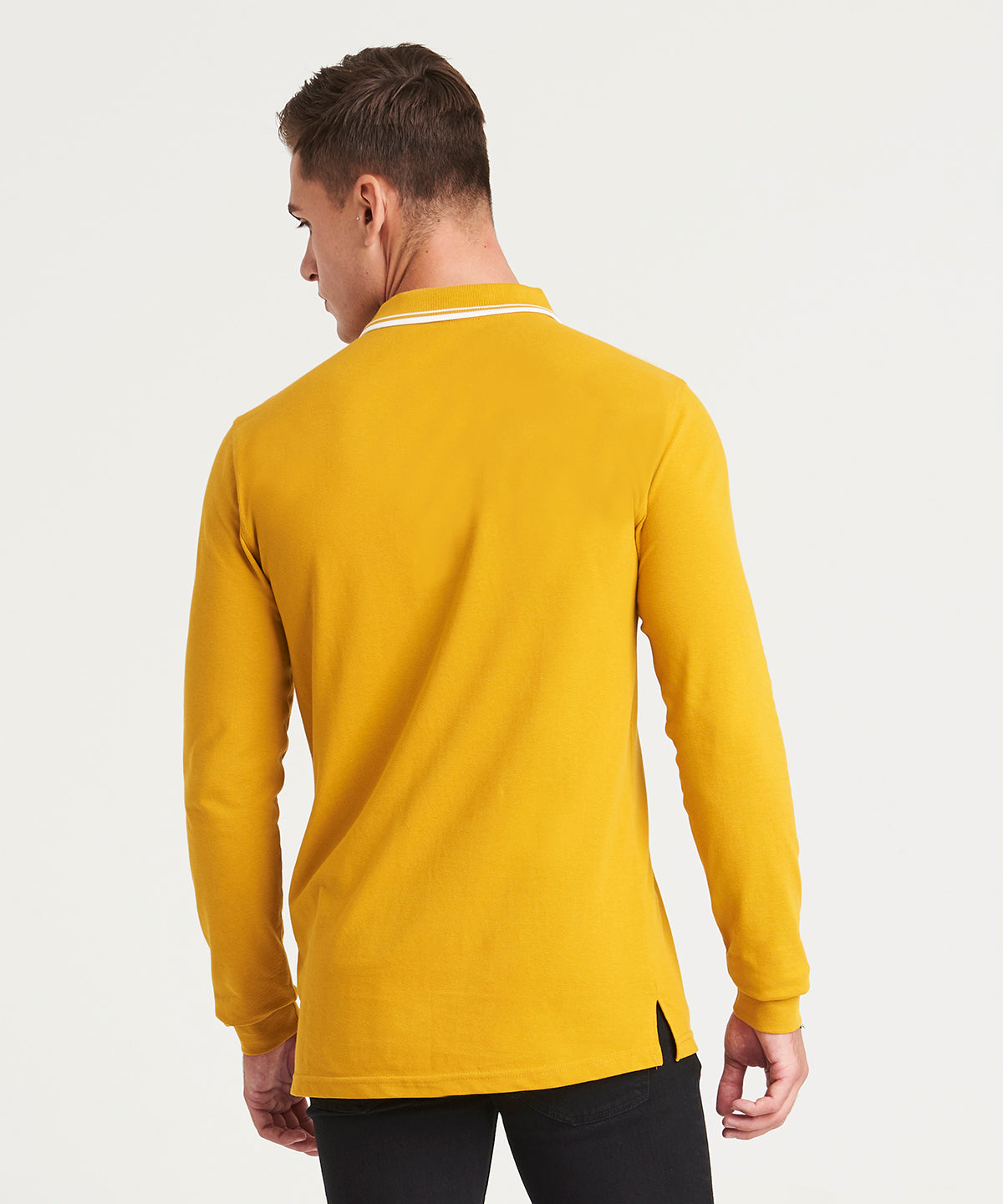 Long sleeve tipped 100 polo