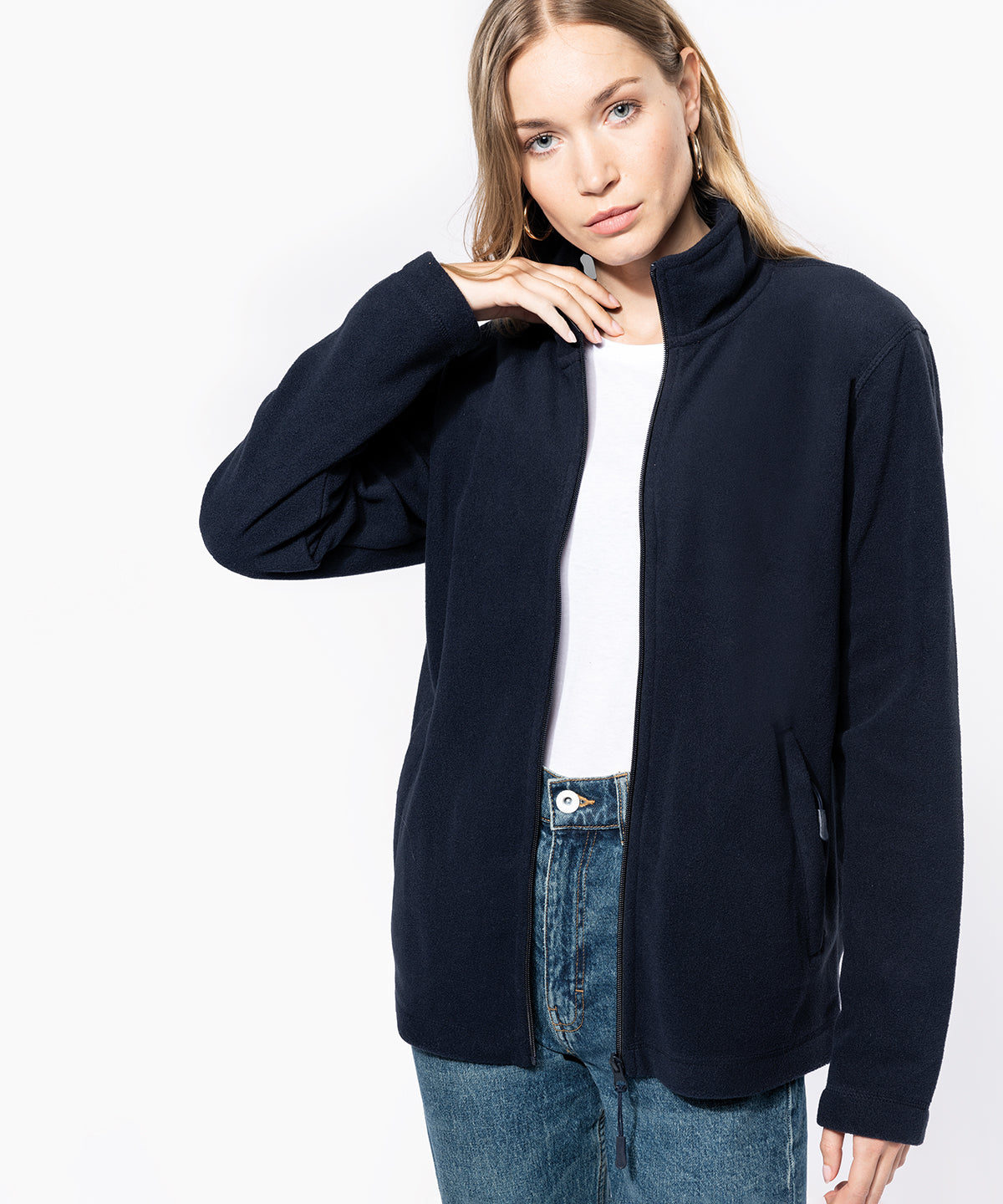 Full-zip microfleece jacket