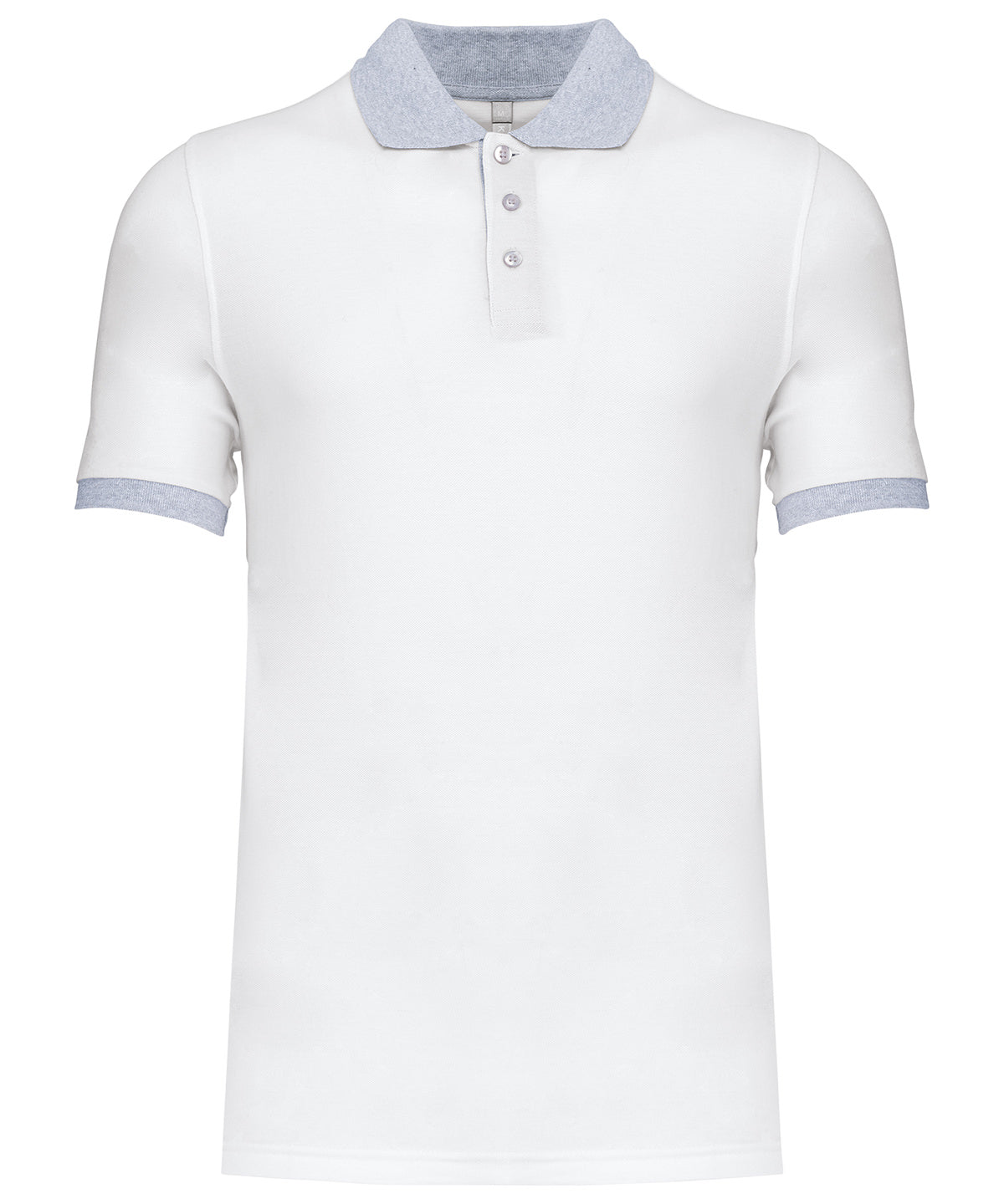 Two-tone piqué polo shirt