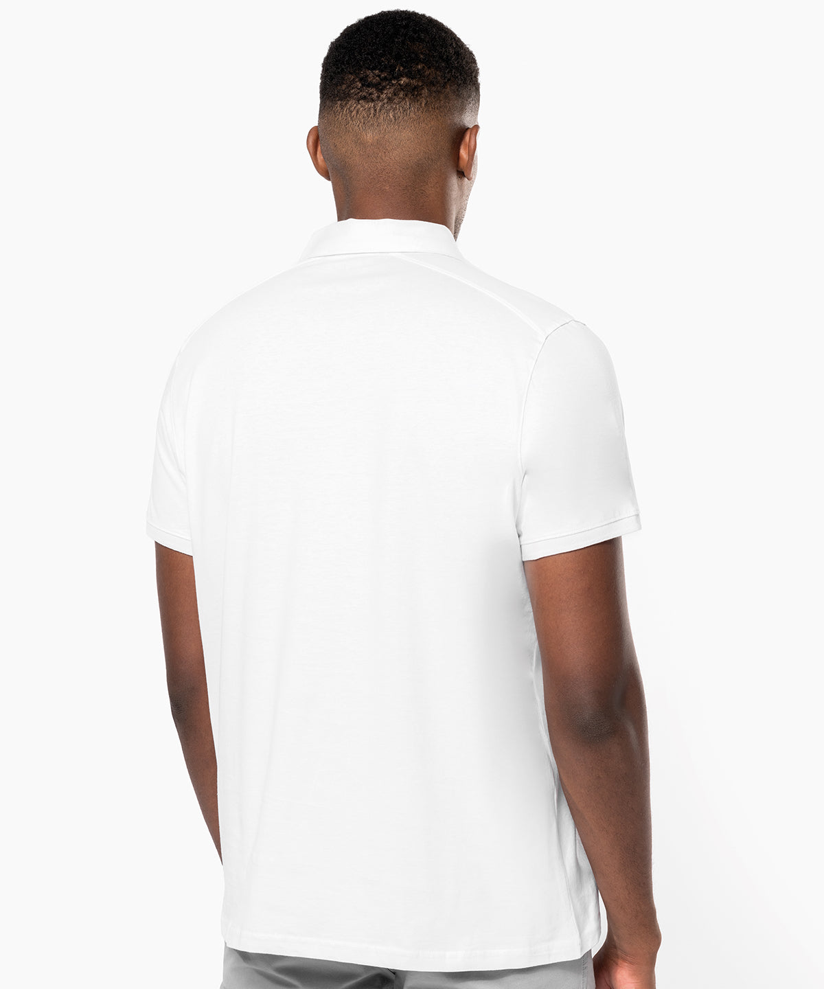 Jersey knit polo shirt