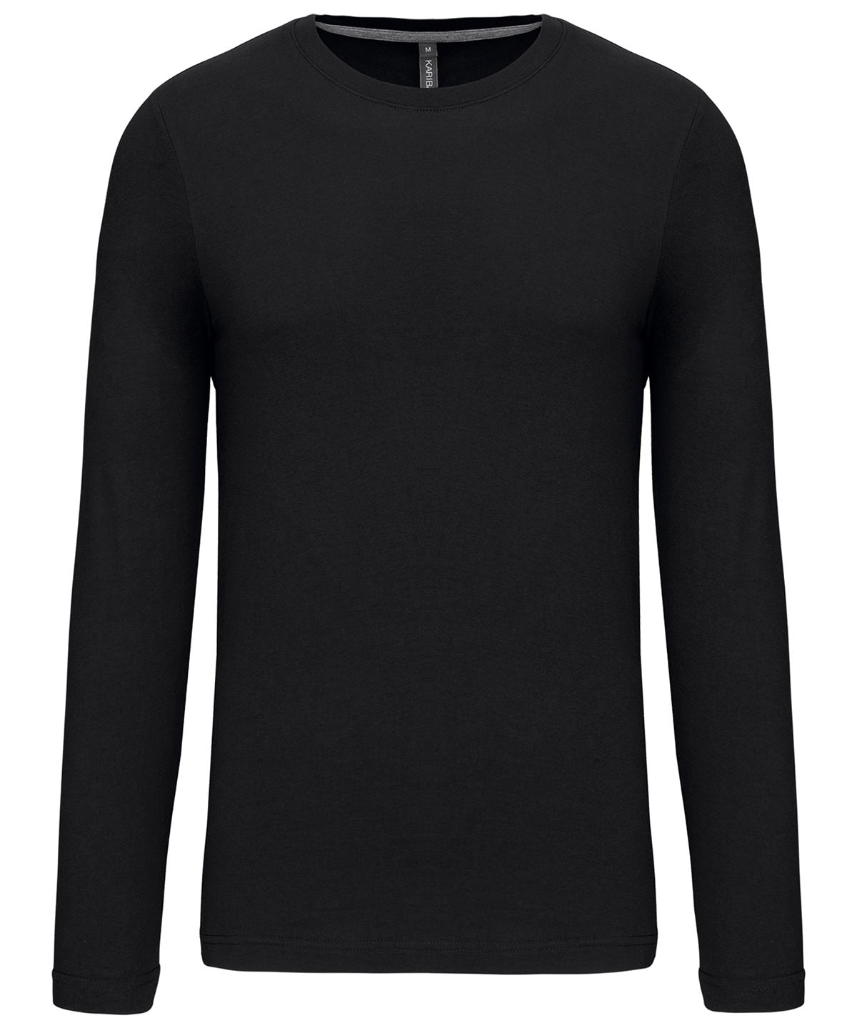 Men's long-sleeved crew neck T-shirt