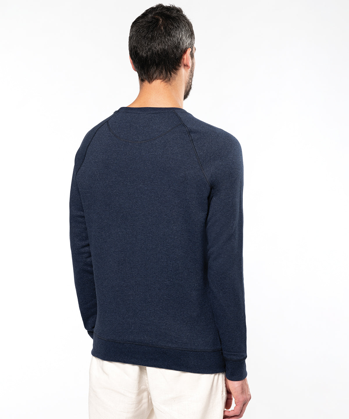 Men's organic cotton crew neck raglan sleeve sweatshirt