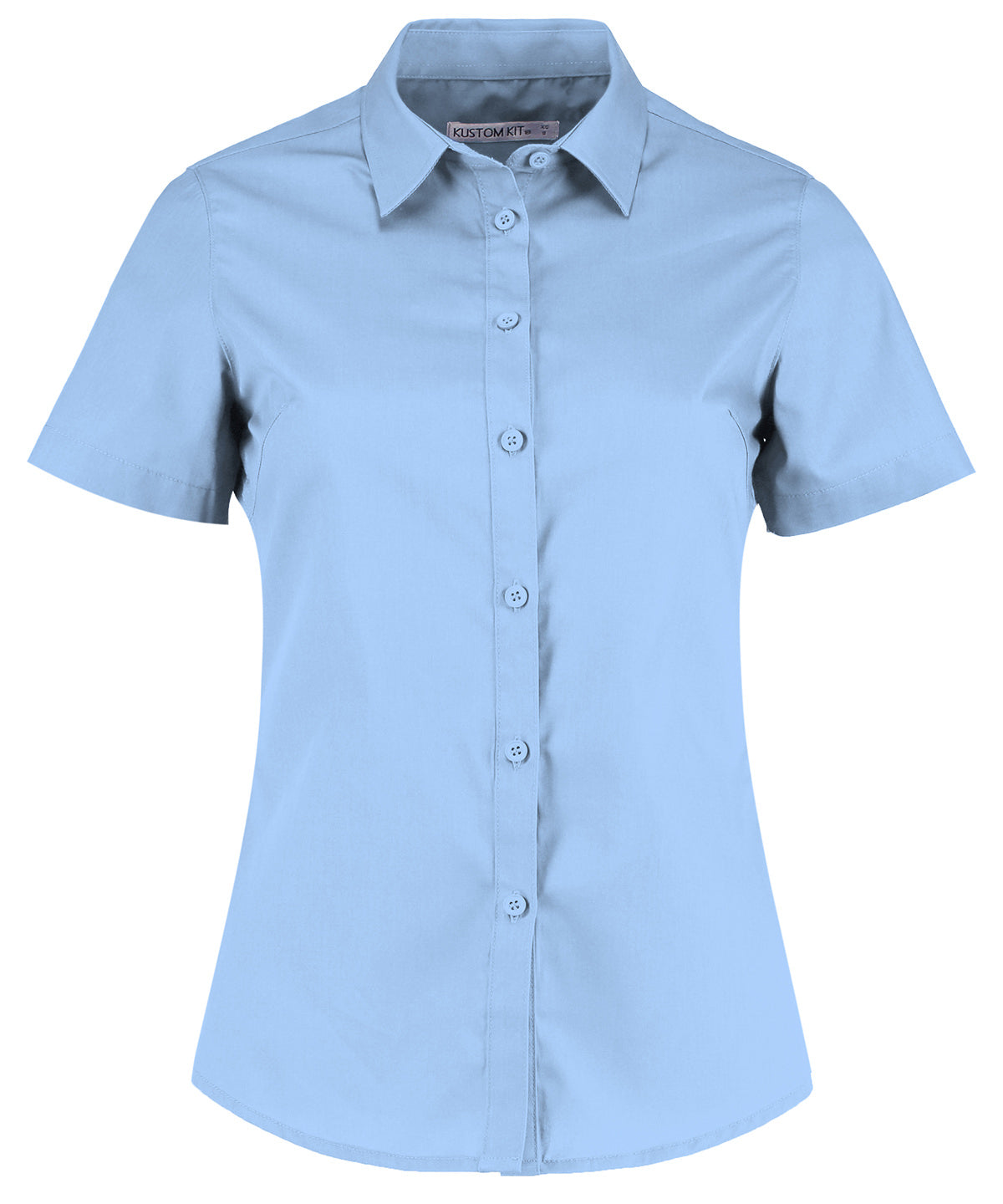 Women's poplin shirt short sleeve