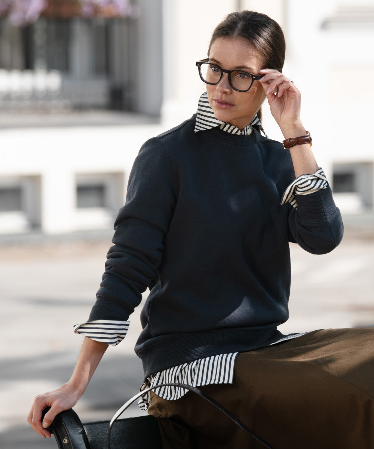 Trenton unisex round neck sweatshirt