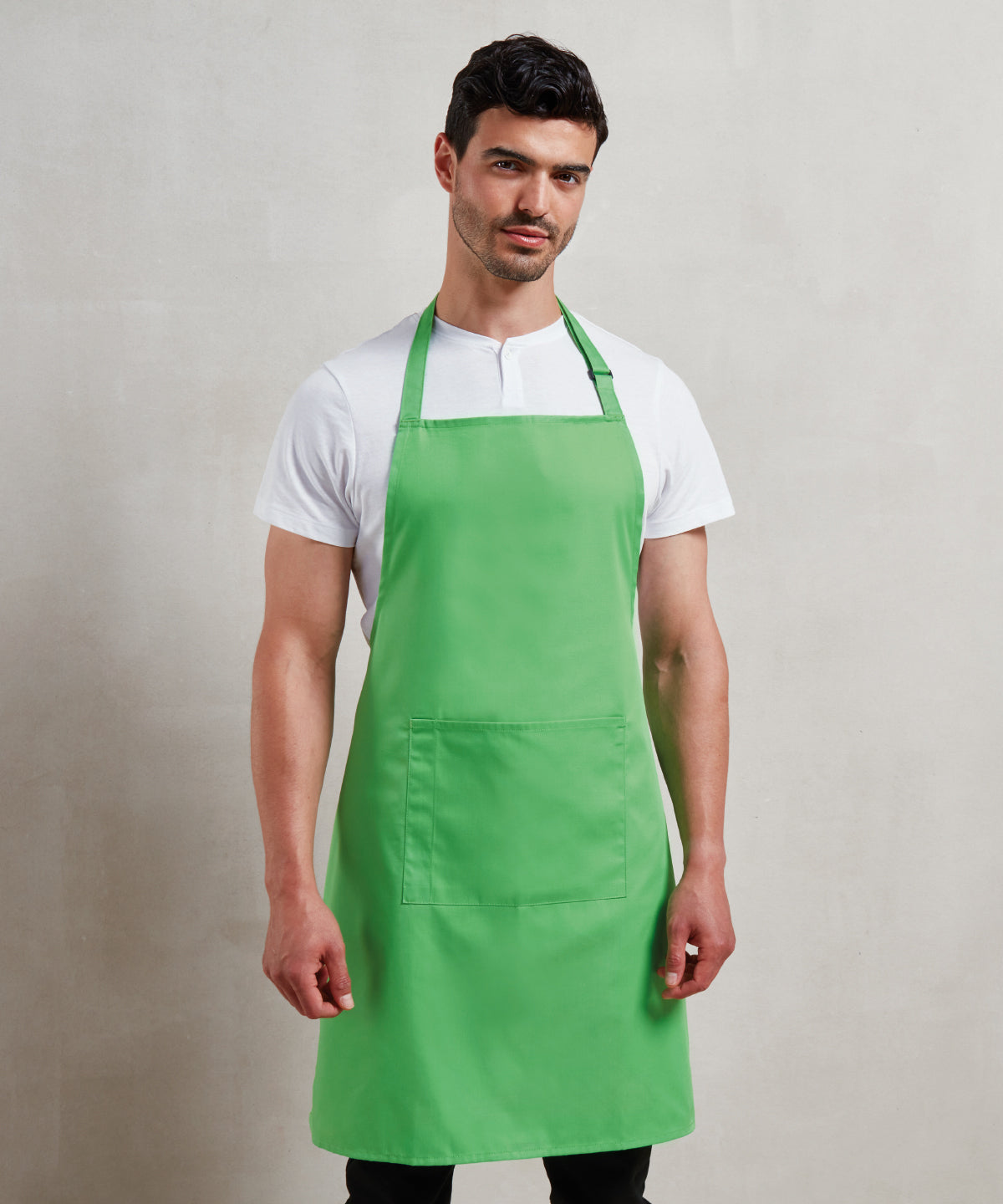 Colours bib apron with pocket