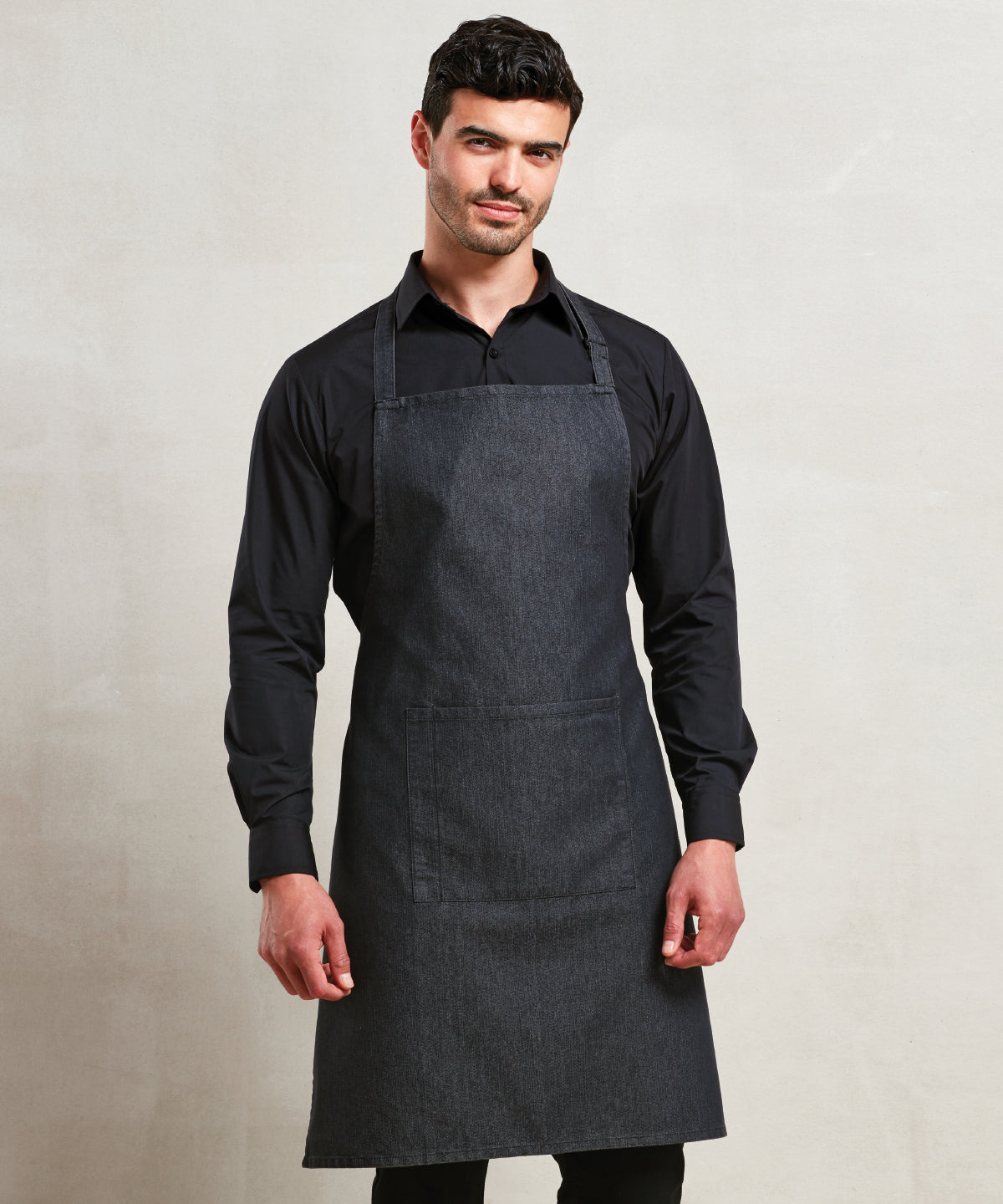 Colours bib apron with pocket