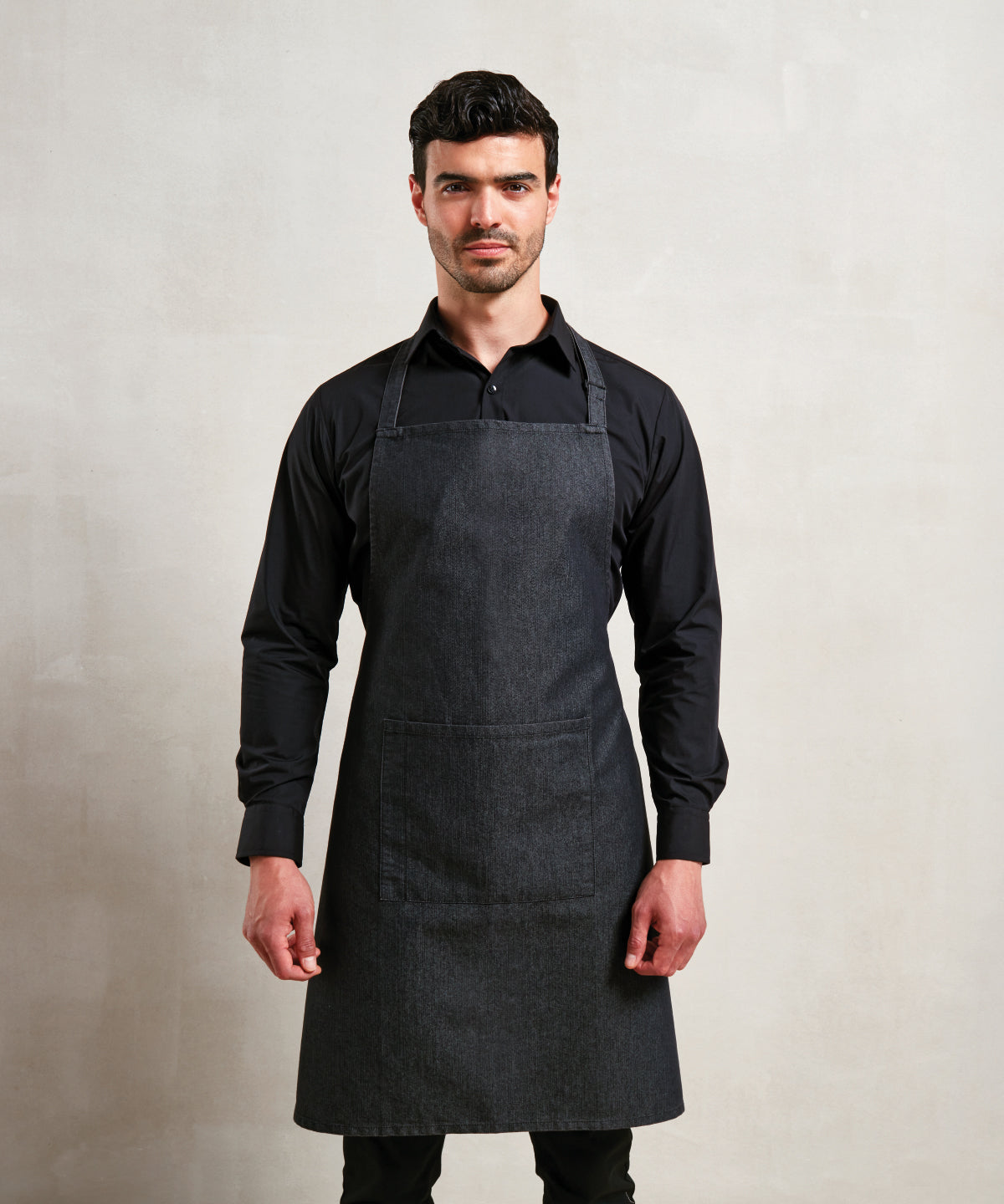 Colours bib apron with pocket
