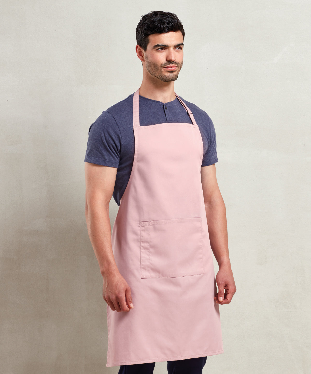 Colours bib apron with pocket