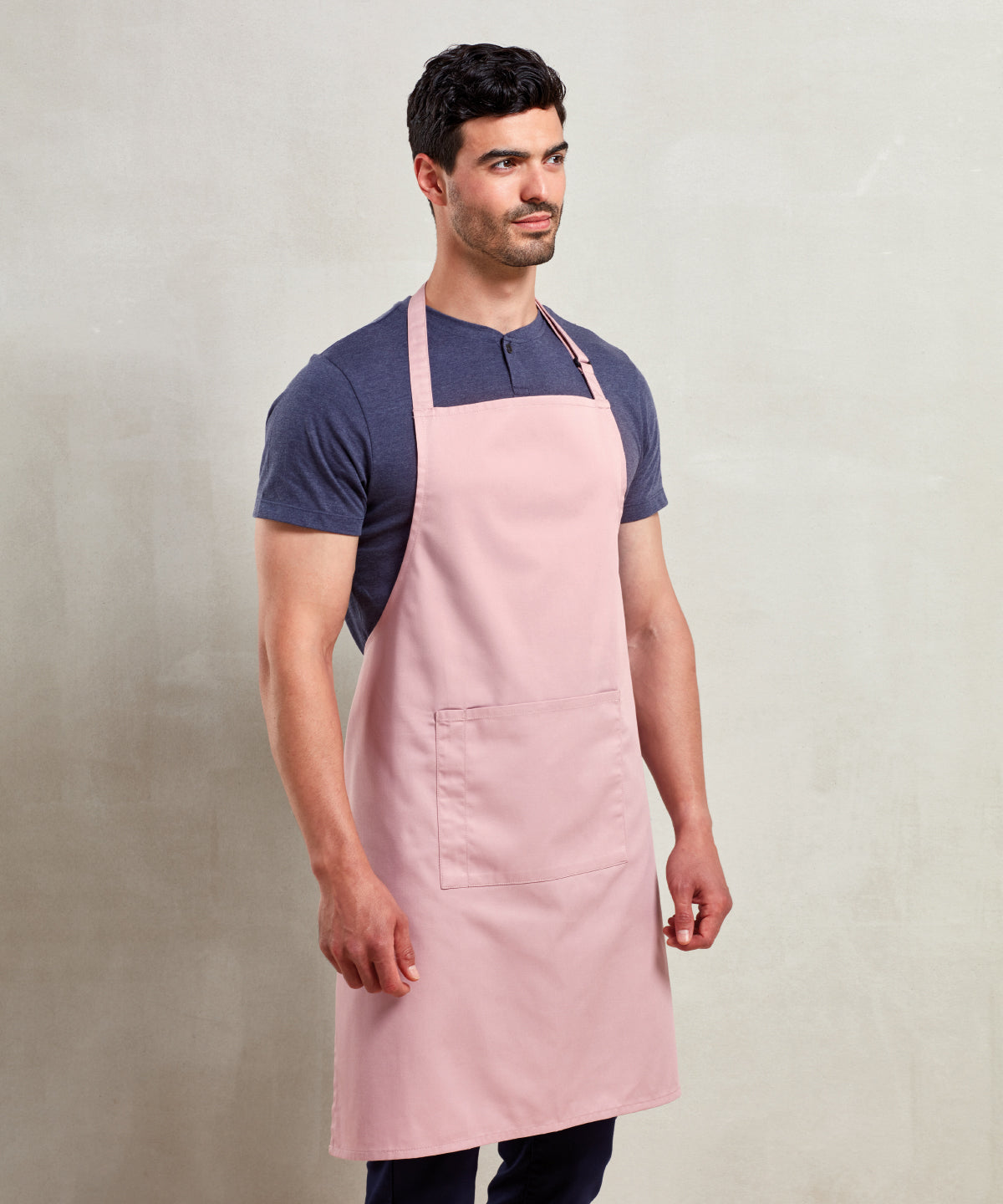 Colours bib apron with pocket
