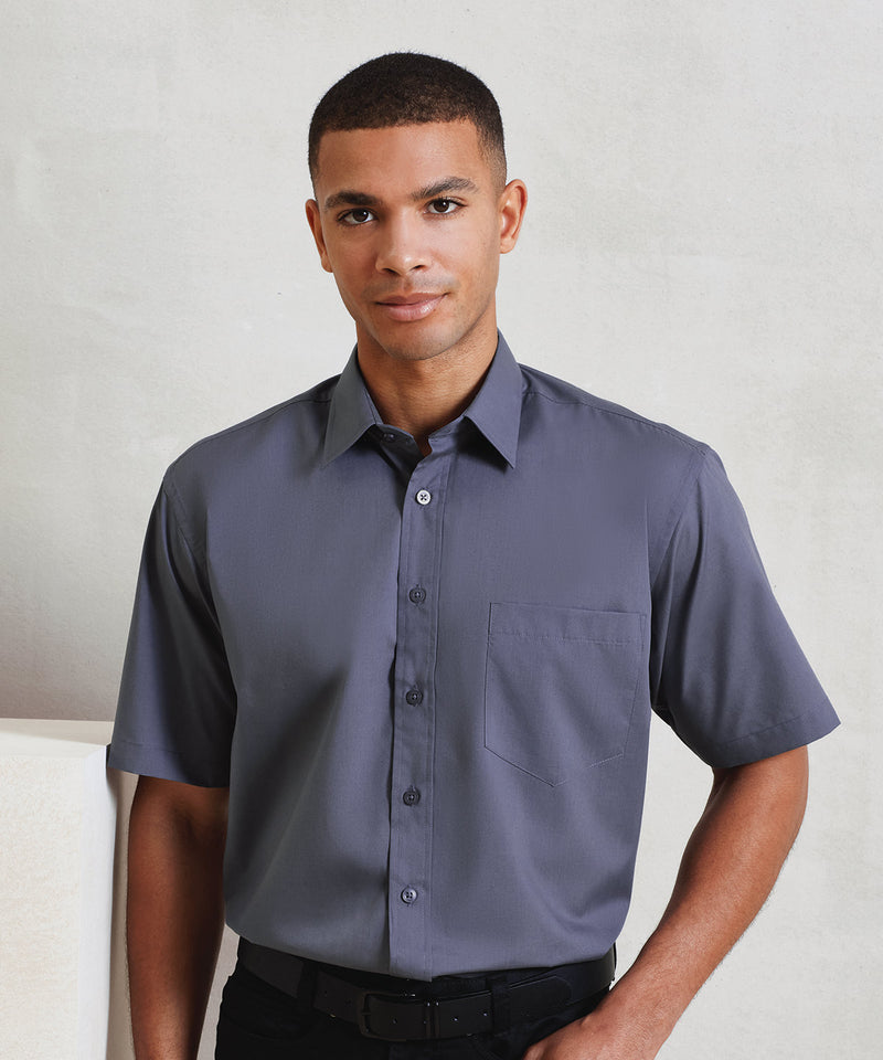 Short sleeve poplin shirt