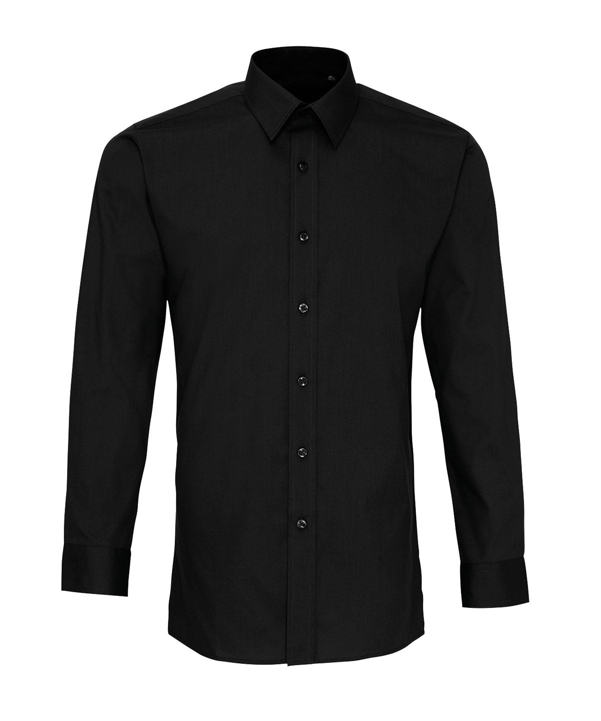 Poplin fitted long sleeve shirt