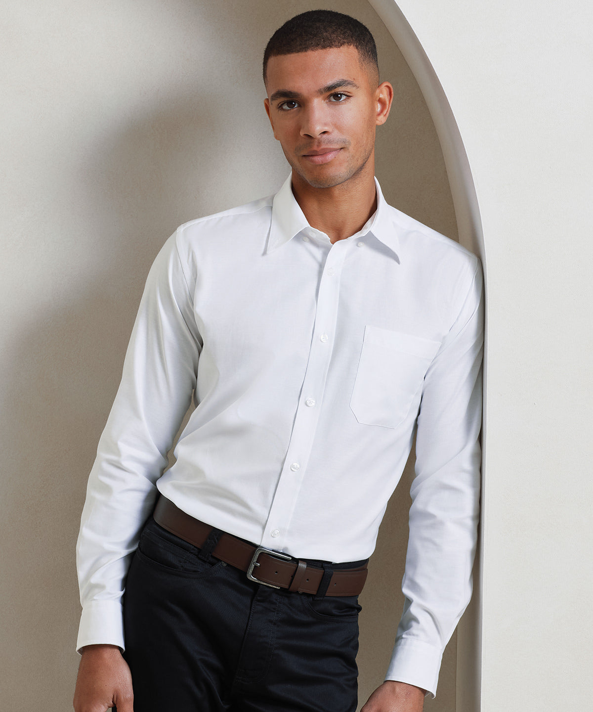 Signature Oxford long sleeve shirt