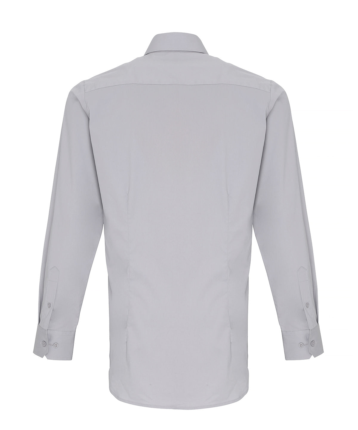 Stretch fit cotton poplin long sleeve shirt
