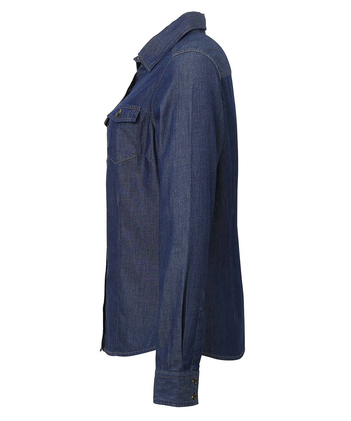 Women's jeans stitch denim shirt