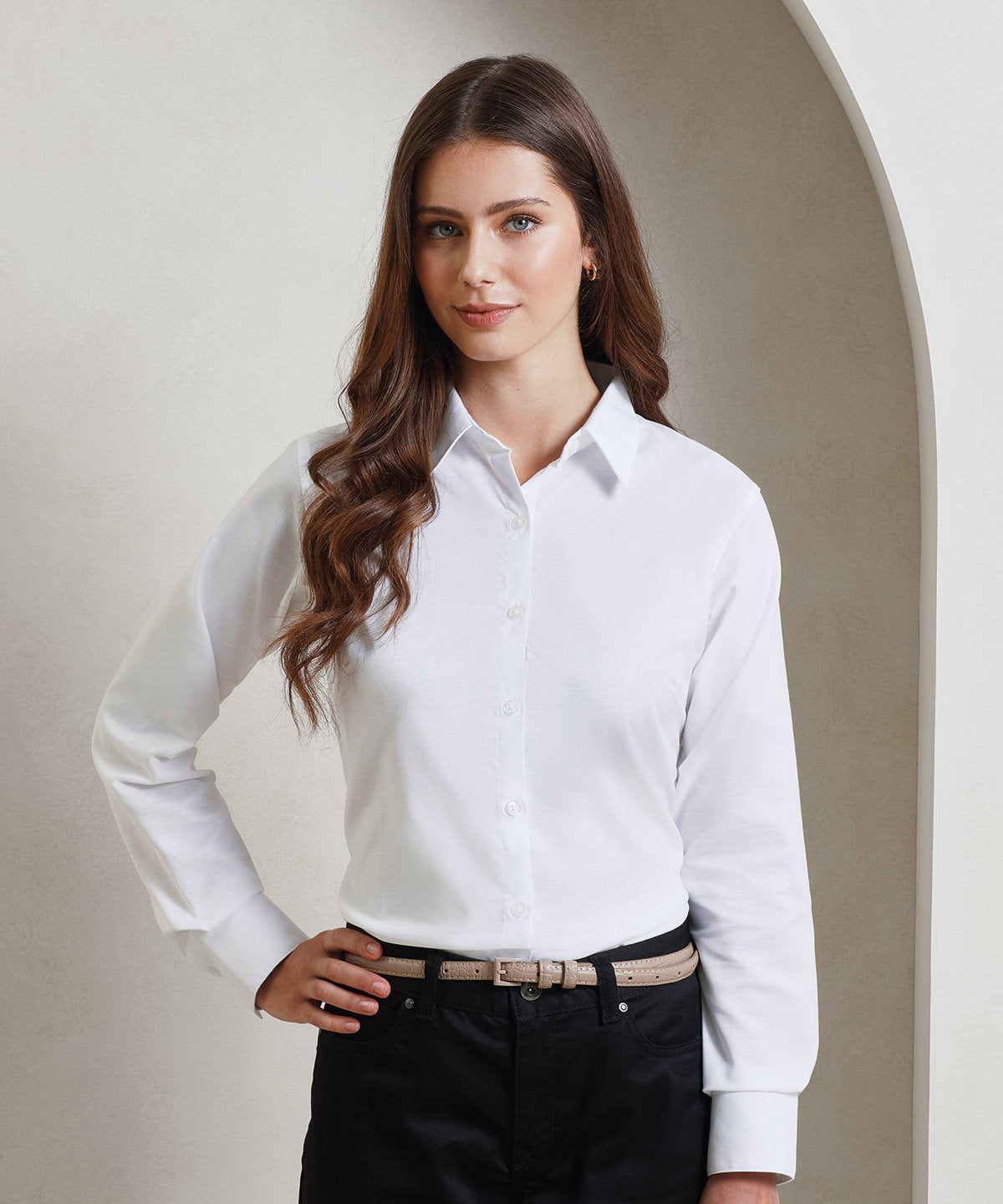 Women's signature Oxford long sleeve shirt