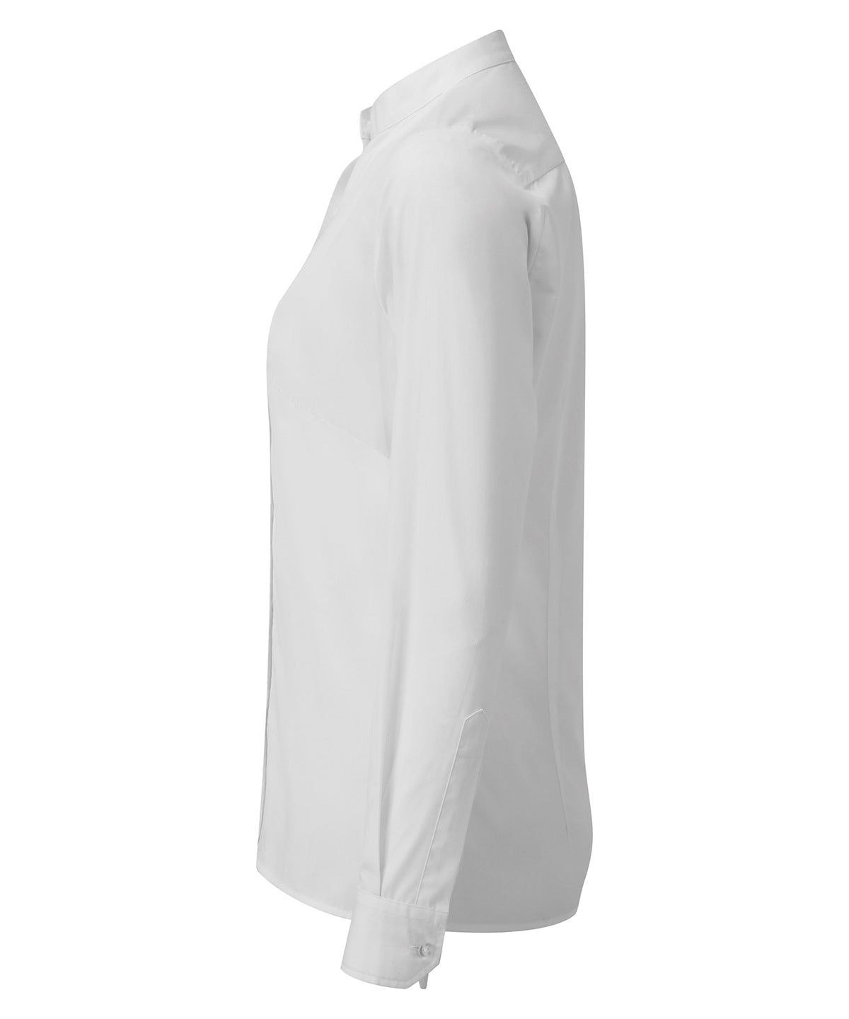 Women's banded collar 'grandad' shirt