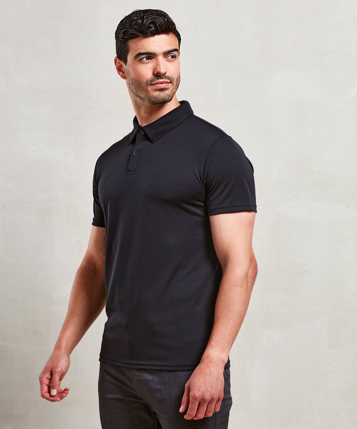 Coolchecker® studded polo