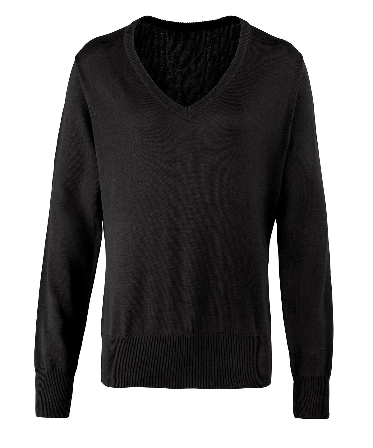 Women's v-neck knitted sweater