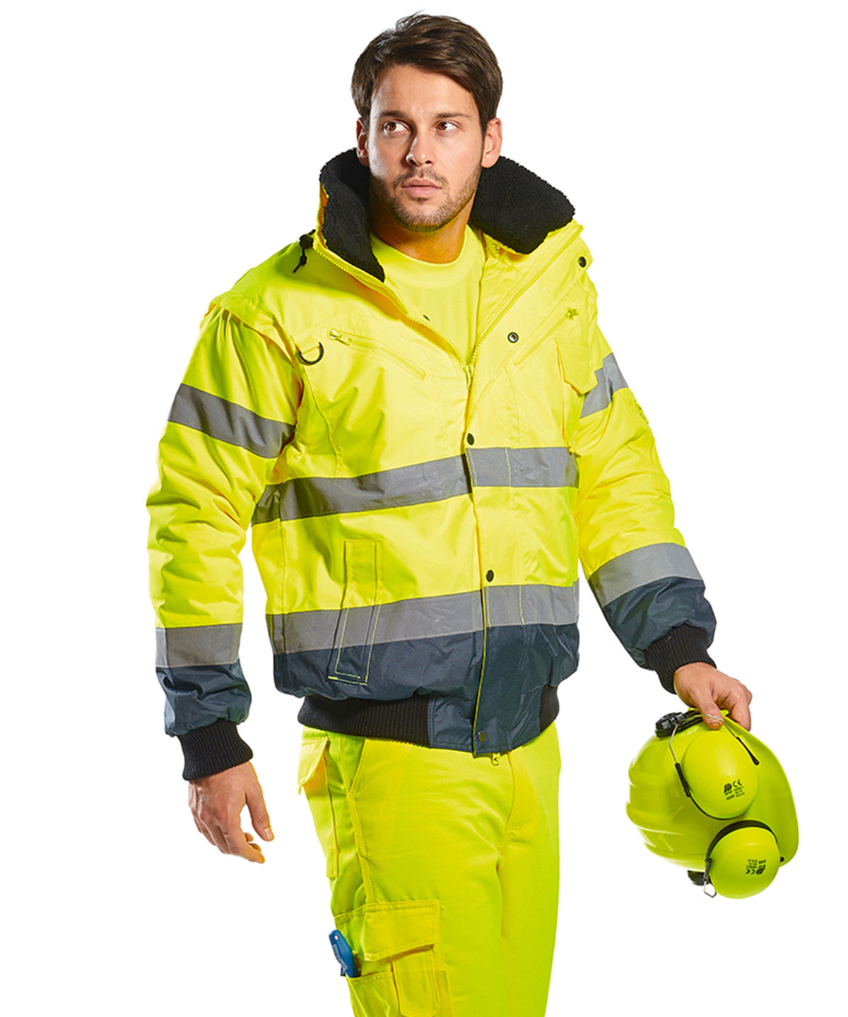 Hi-vis contrast bomber jacket (C465)