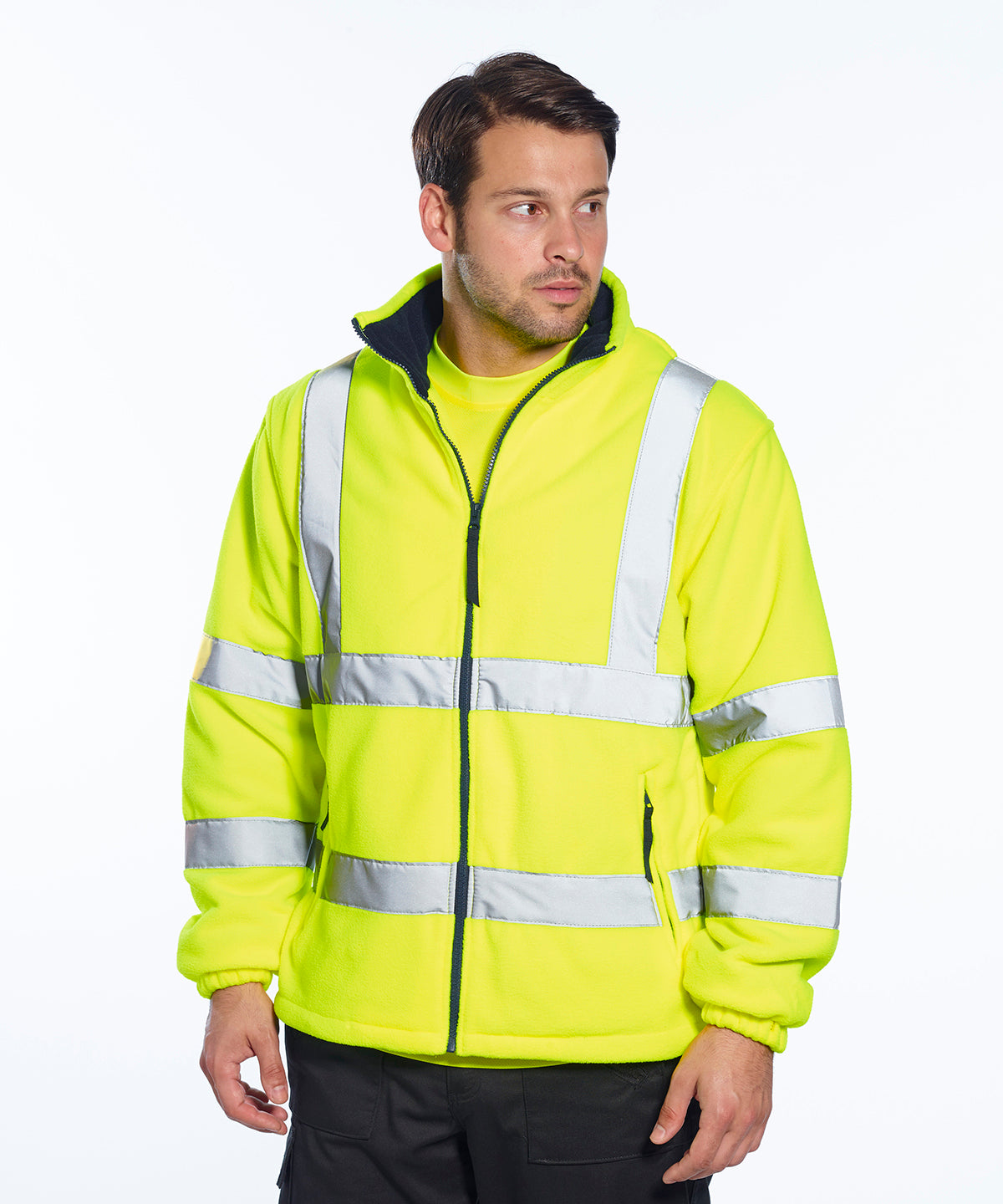 Hi-vis mesh-lined fleece (F300)