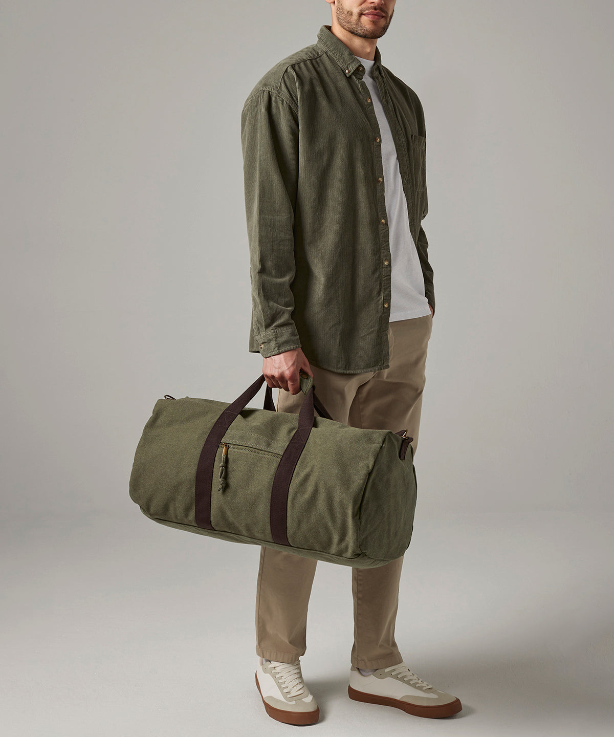 Vintage canvas holdall