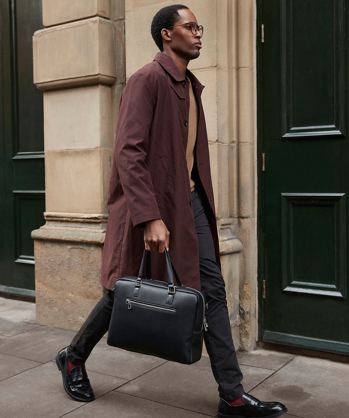 Tailored luxe PU briefcase