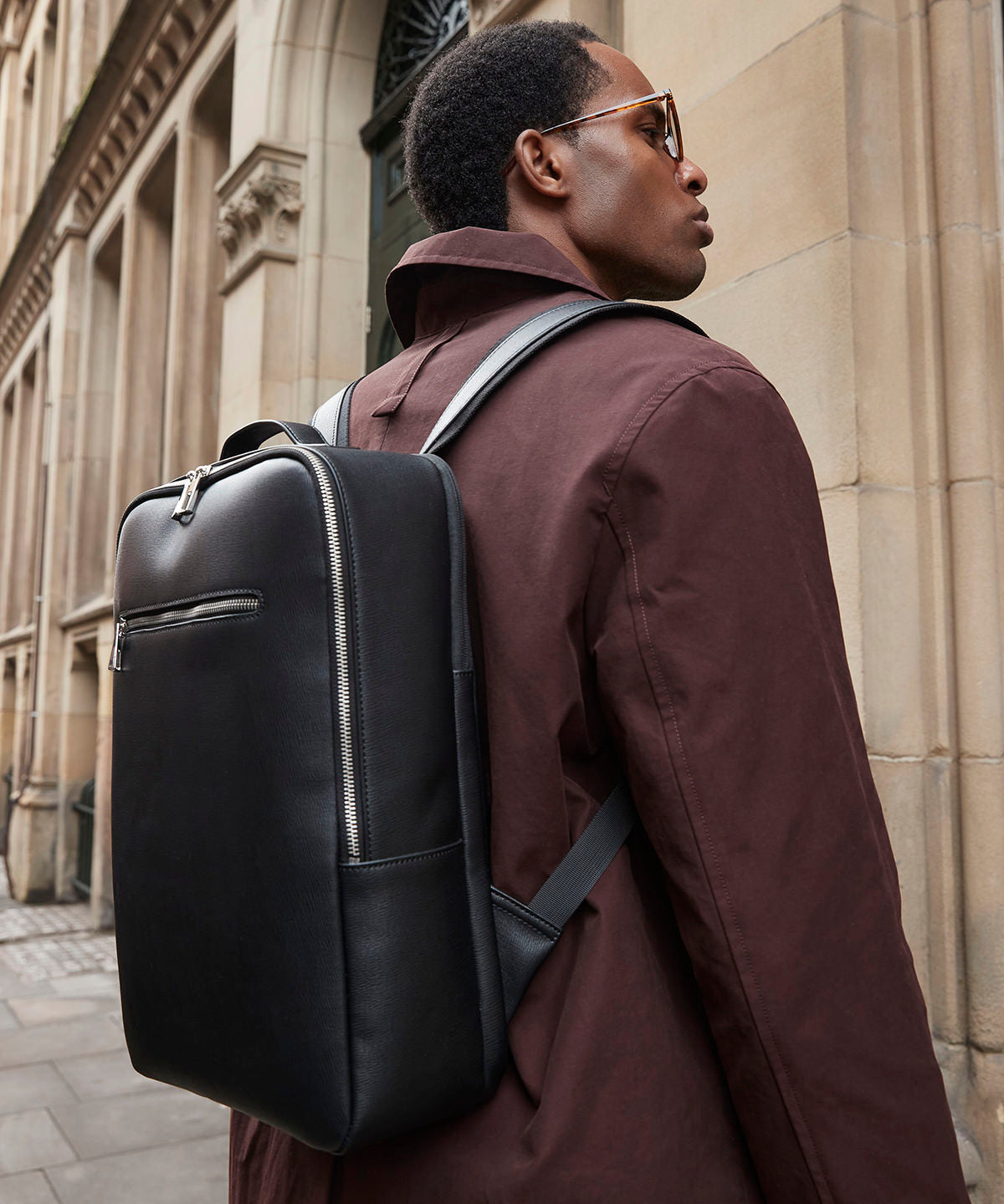 Tailored luxe PU backpack