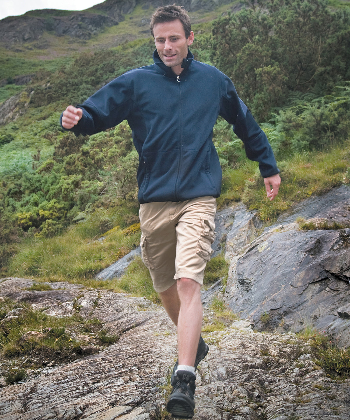 Osaka combed pile softshell jacket