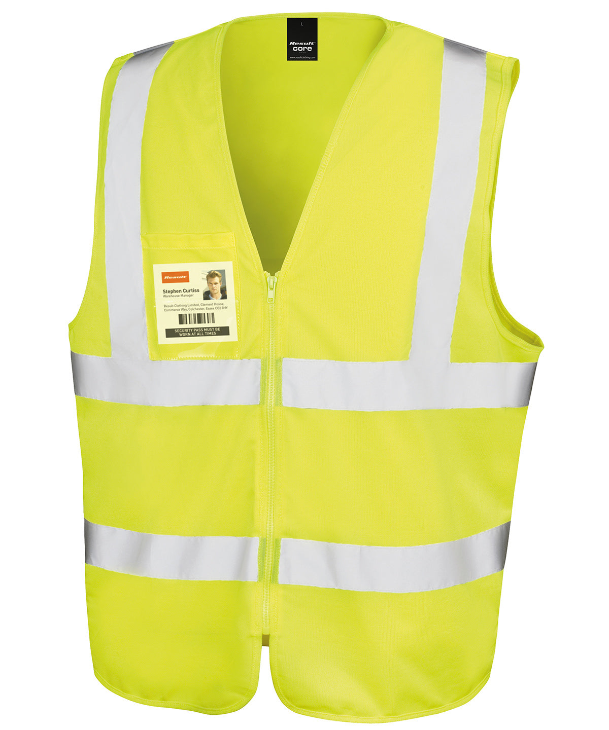 Core zip ID safety tabard