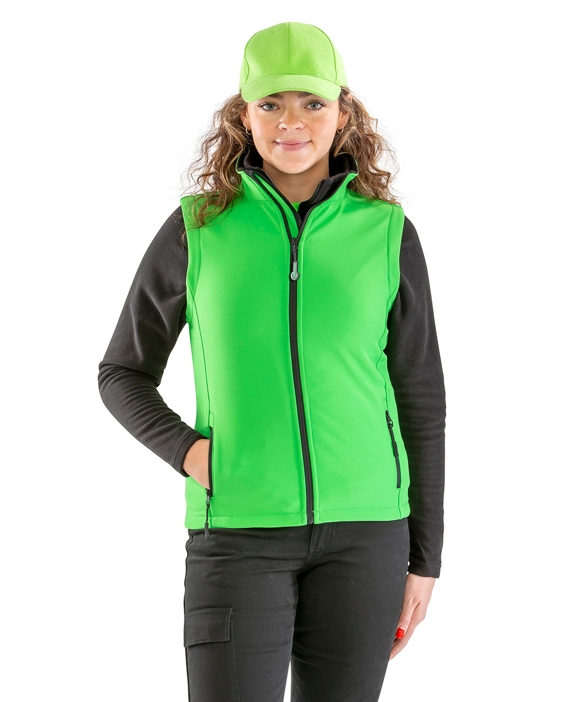 Women's printable softshell bodywarmer