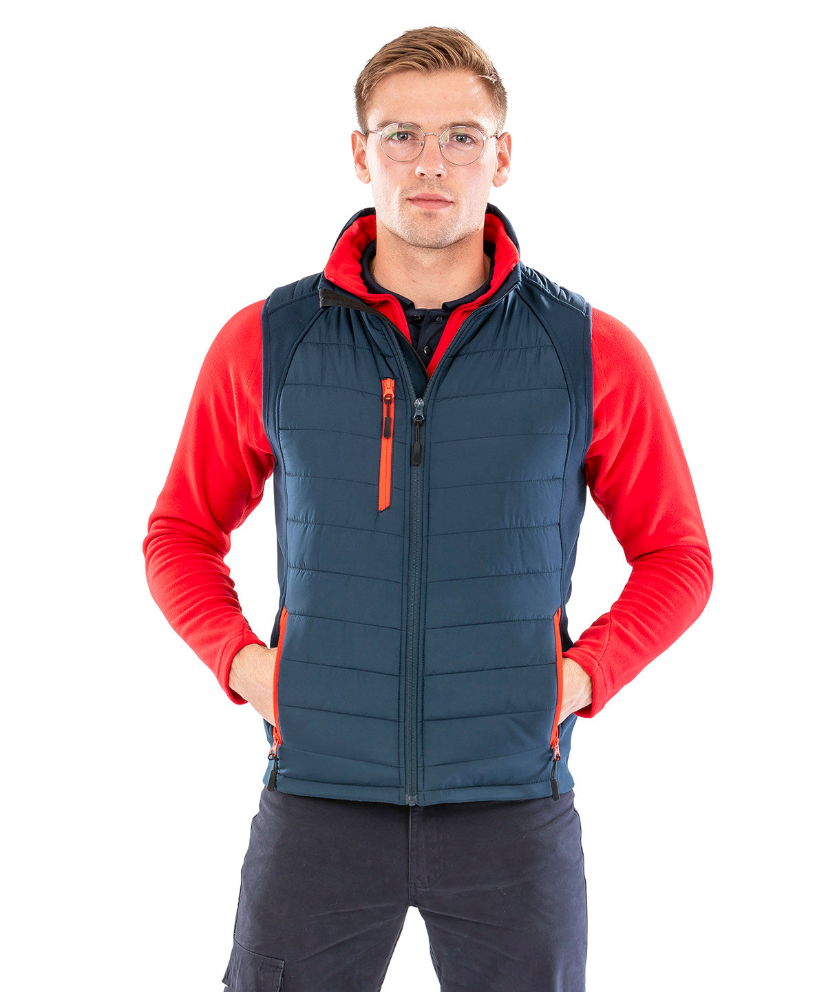 Compass padded softshell gilet 