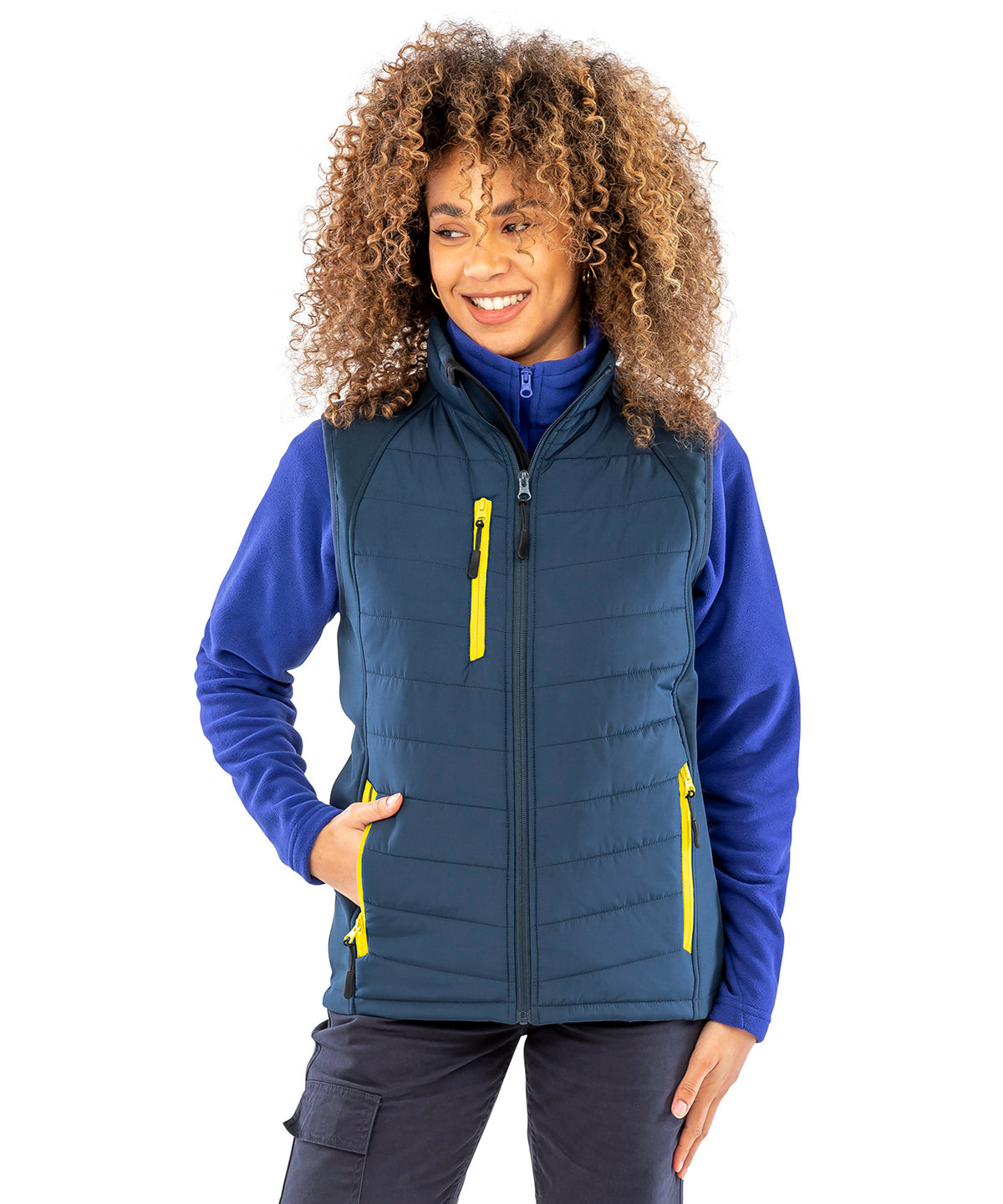 Compass padded softshell gilet 