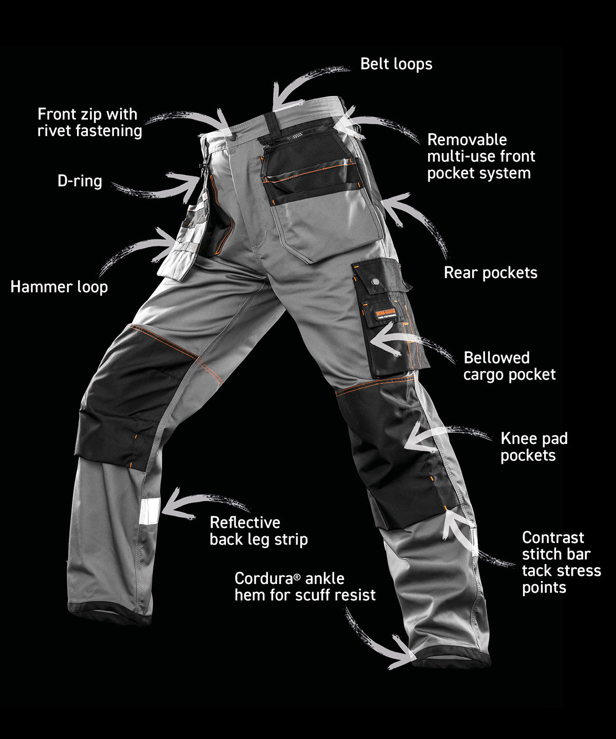 Work-Guard x-over holster trousers