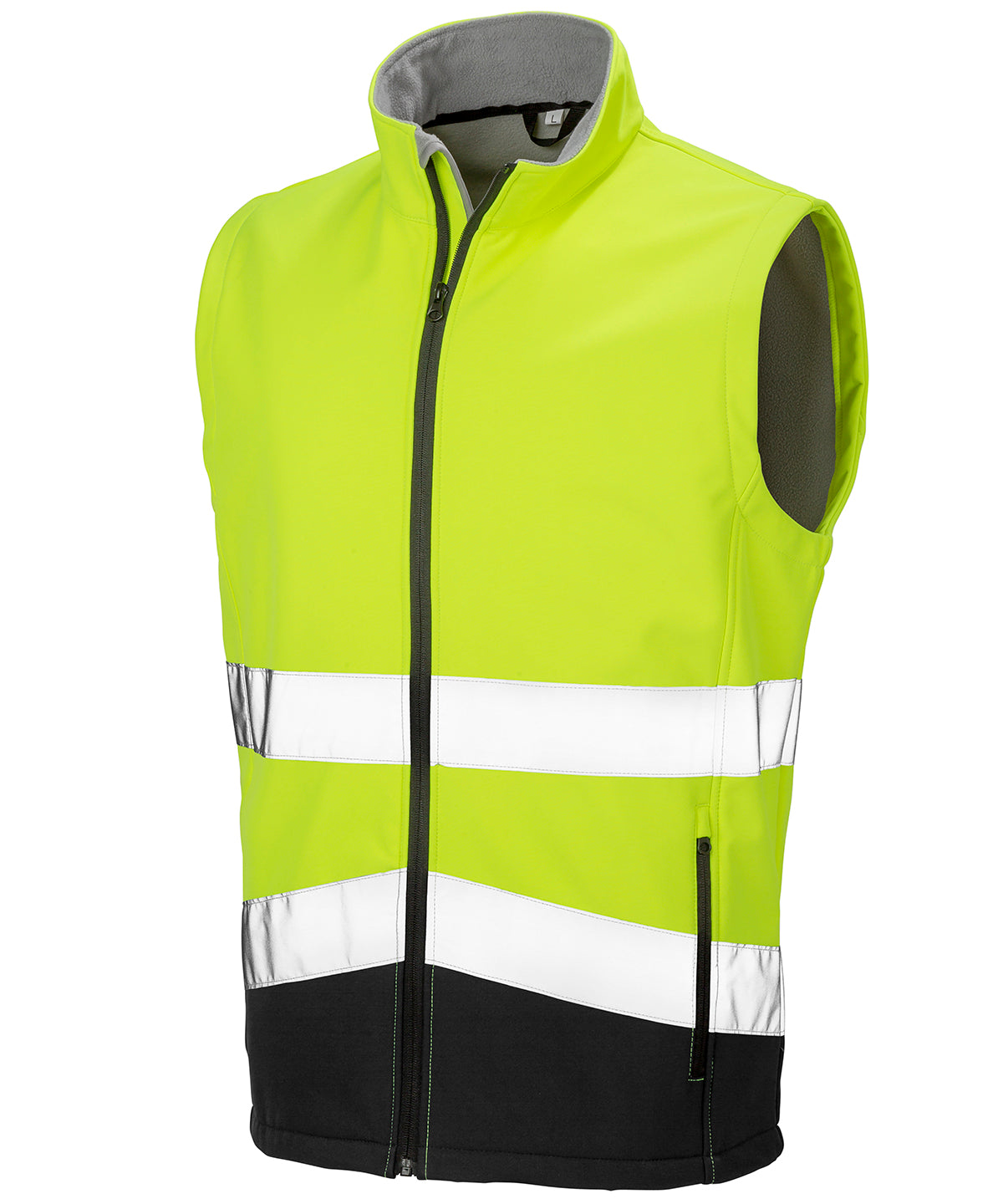 Printable safety softshell gilet
