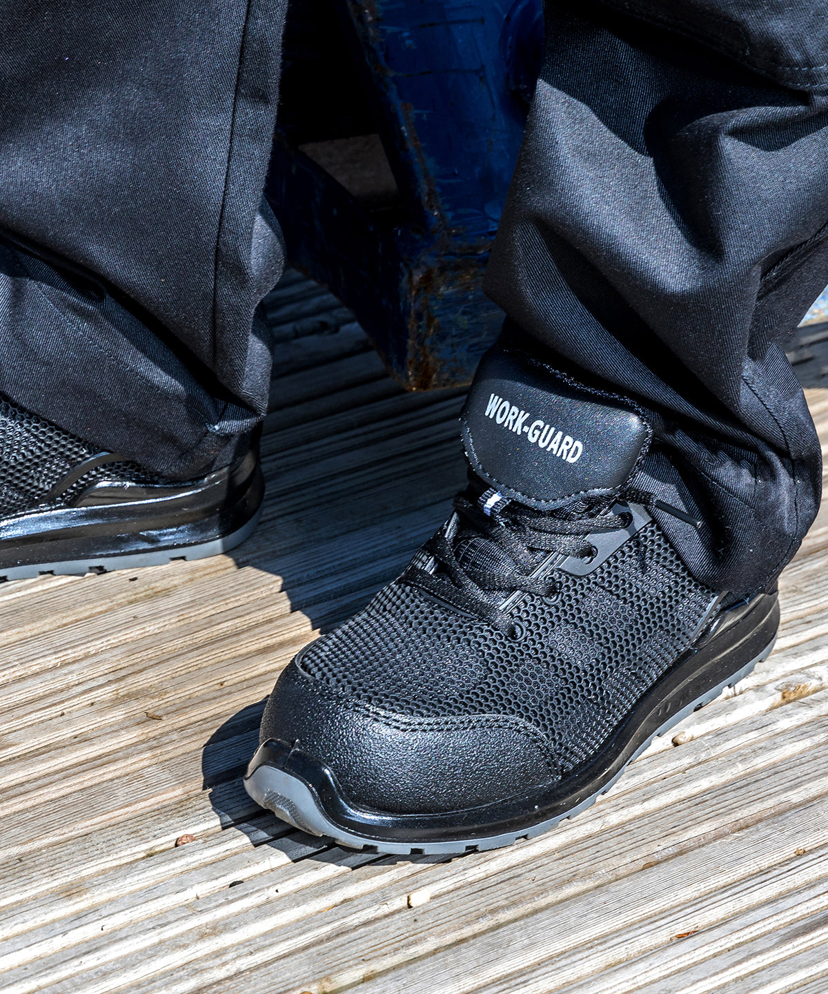 All-black safety trainer 