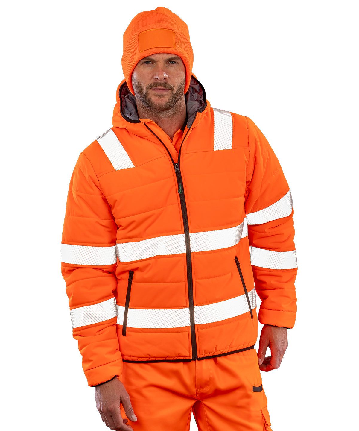 Recycled ripstop padded safety jacket