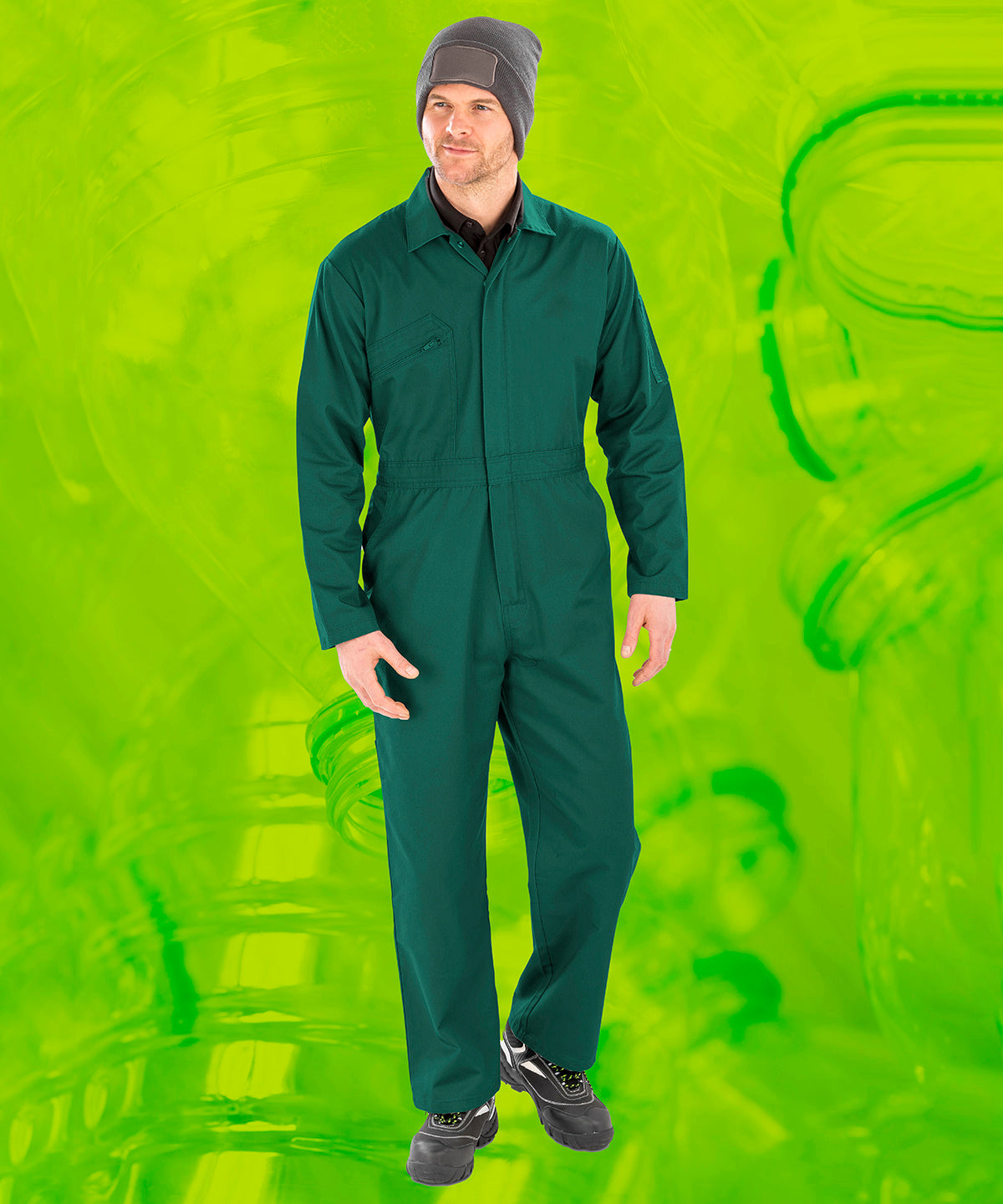 Recycled action overalls