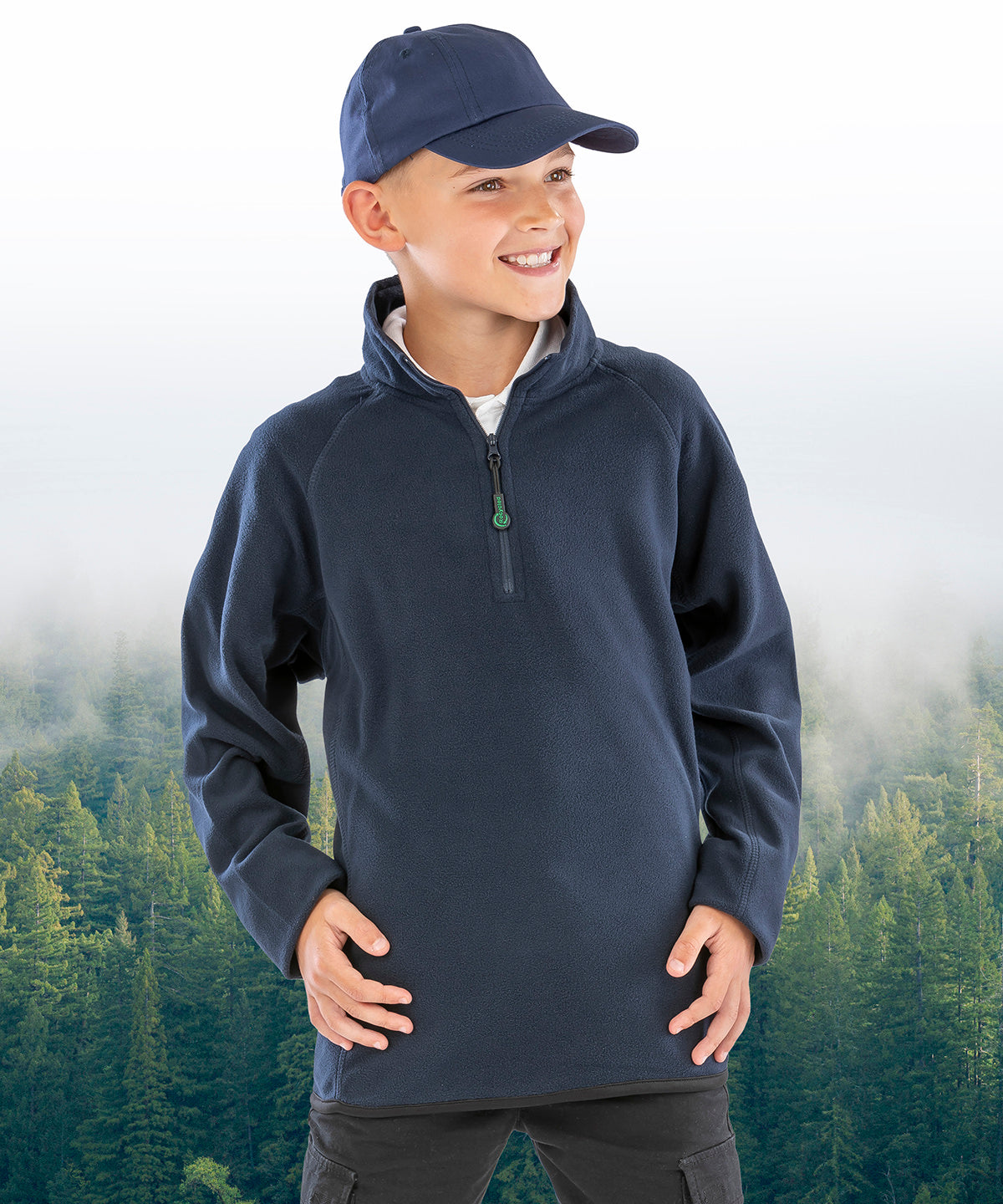 Junior recycled microfleece top
