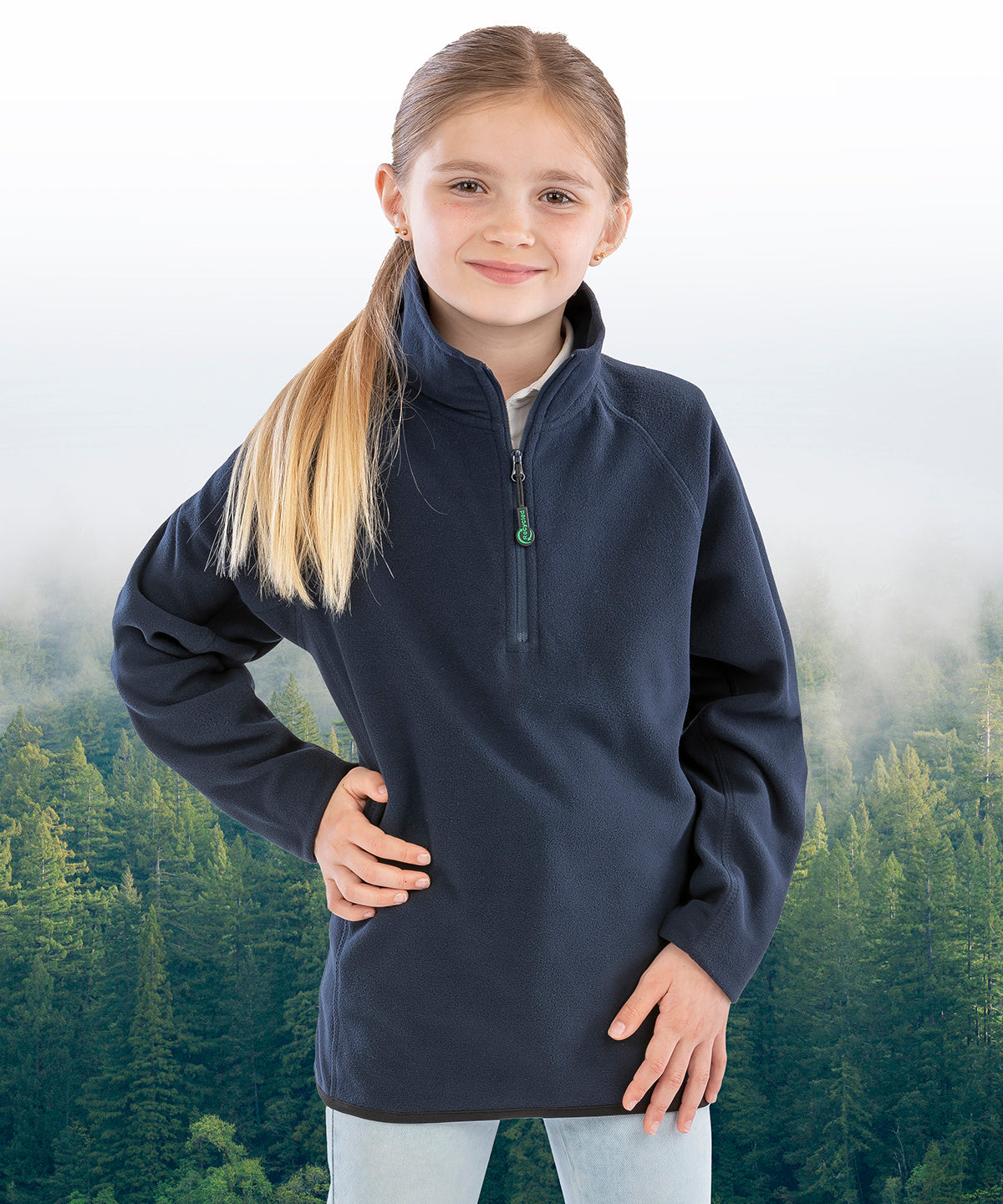 Junior recycled microfleece top