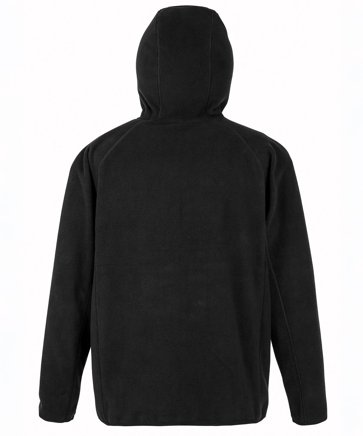 Recycled hooded microfleece jacket