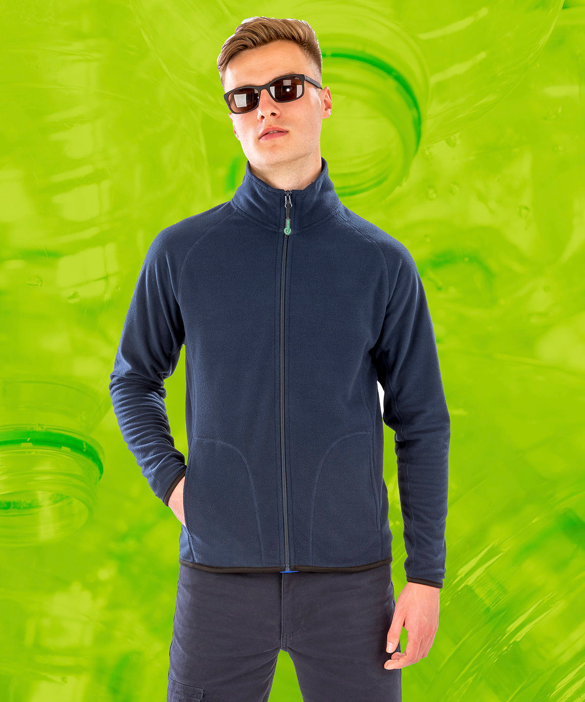 Recycled microfleece jacket