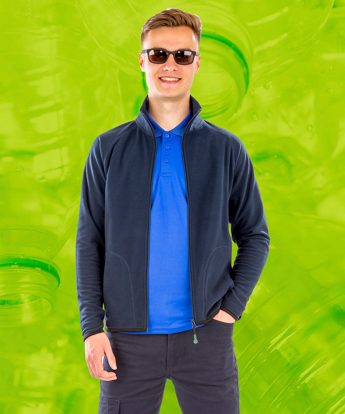 Recycled microfleece jacket
