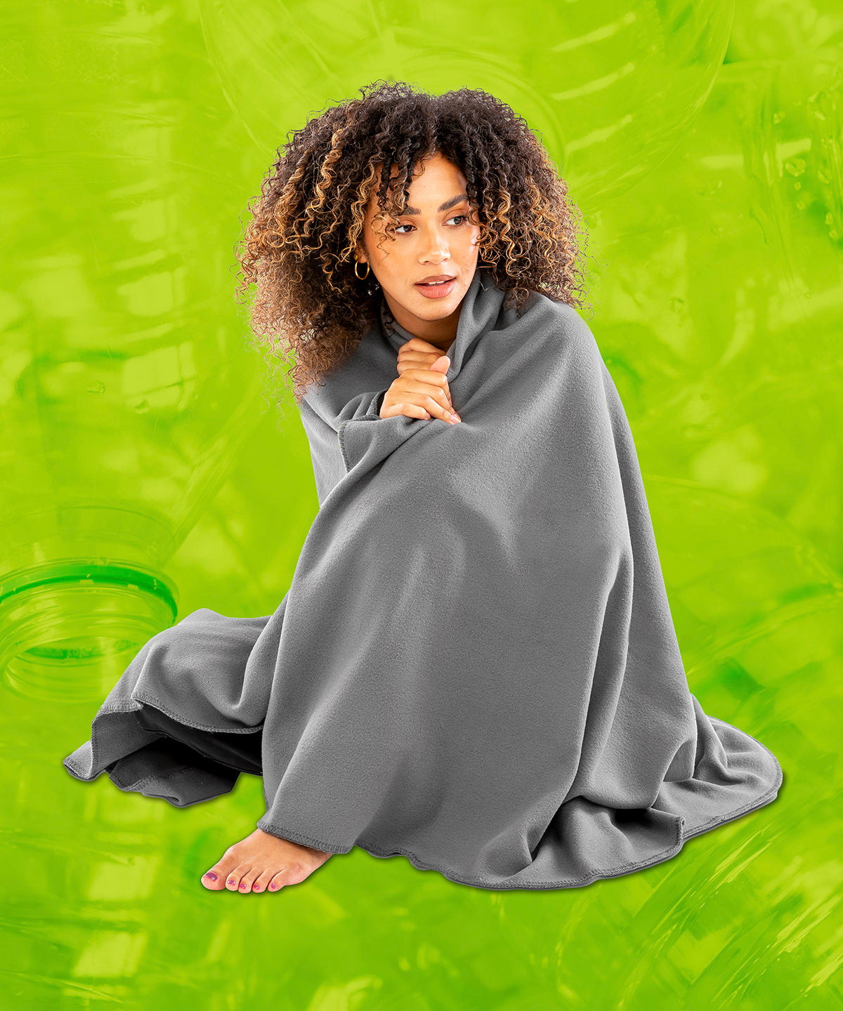 Recycled fleece blanket