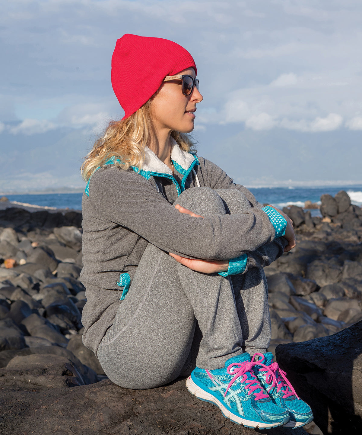 Cotton knitted beanie hat