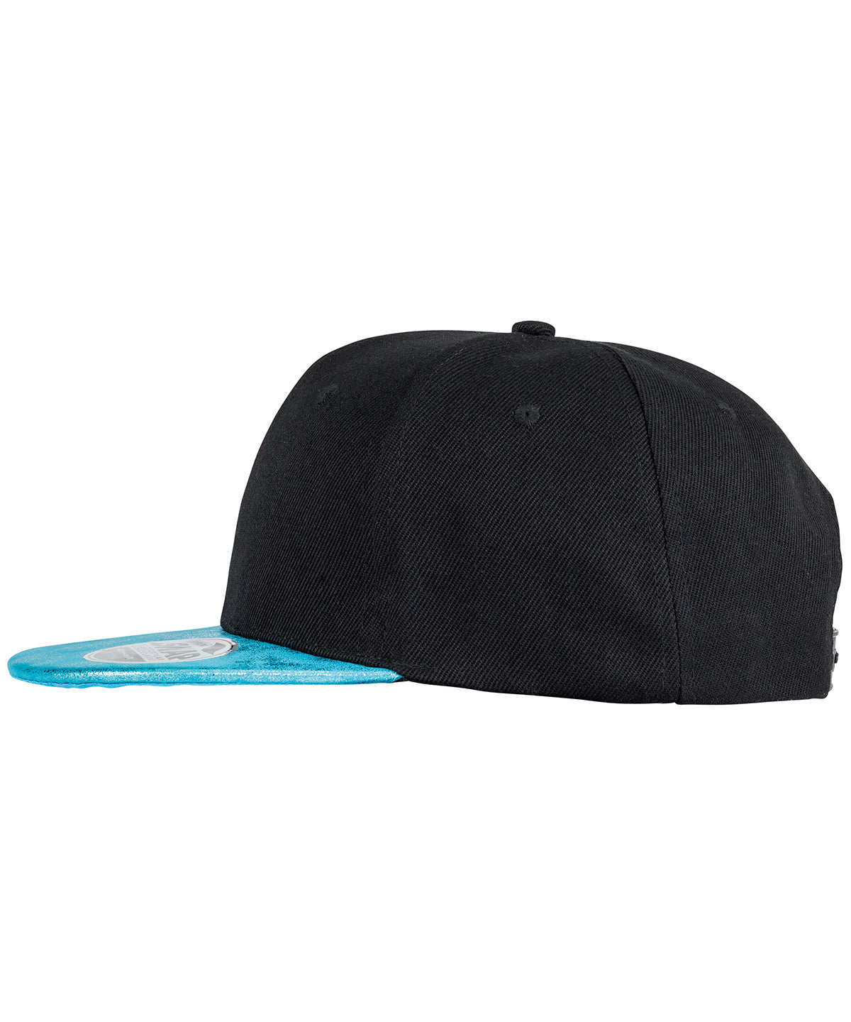 Bronx glitter flat peak snapback cap