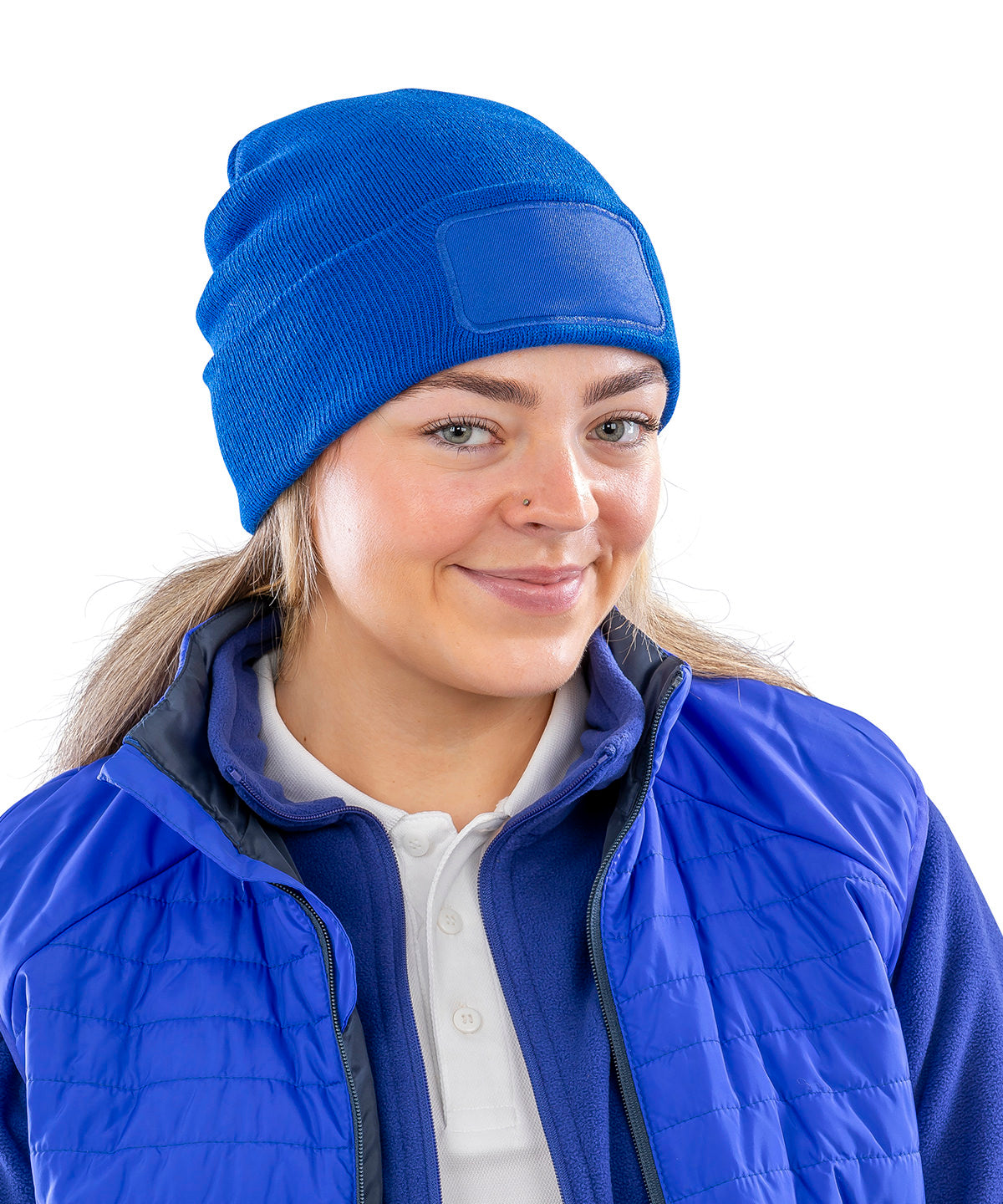 Recycled double knit printers beanie