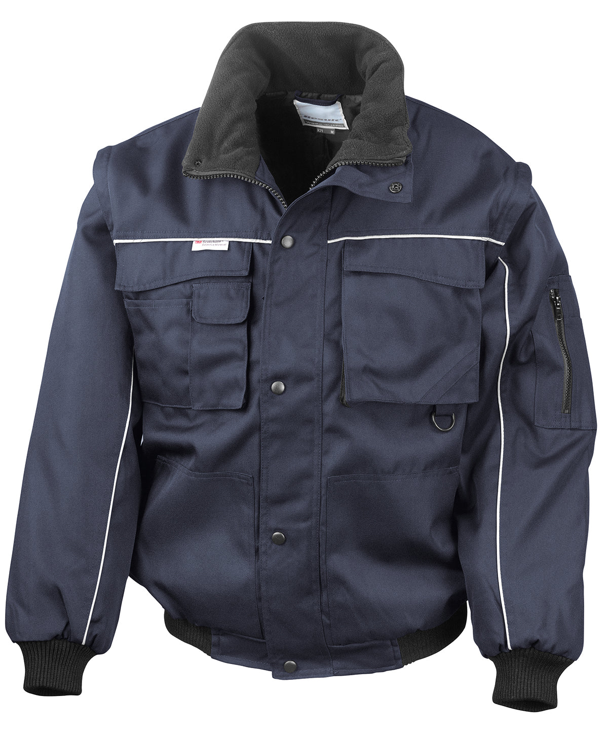 Work-Guard zip sleeve heavy-duty pilot jacket