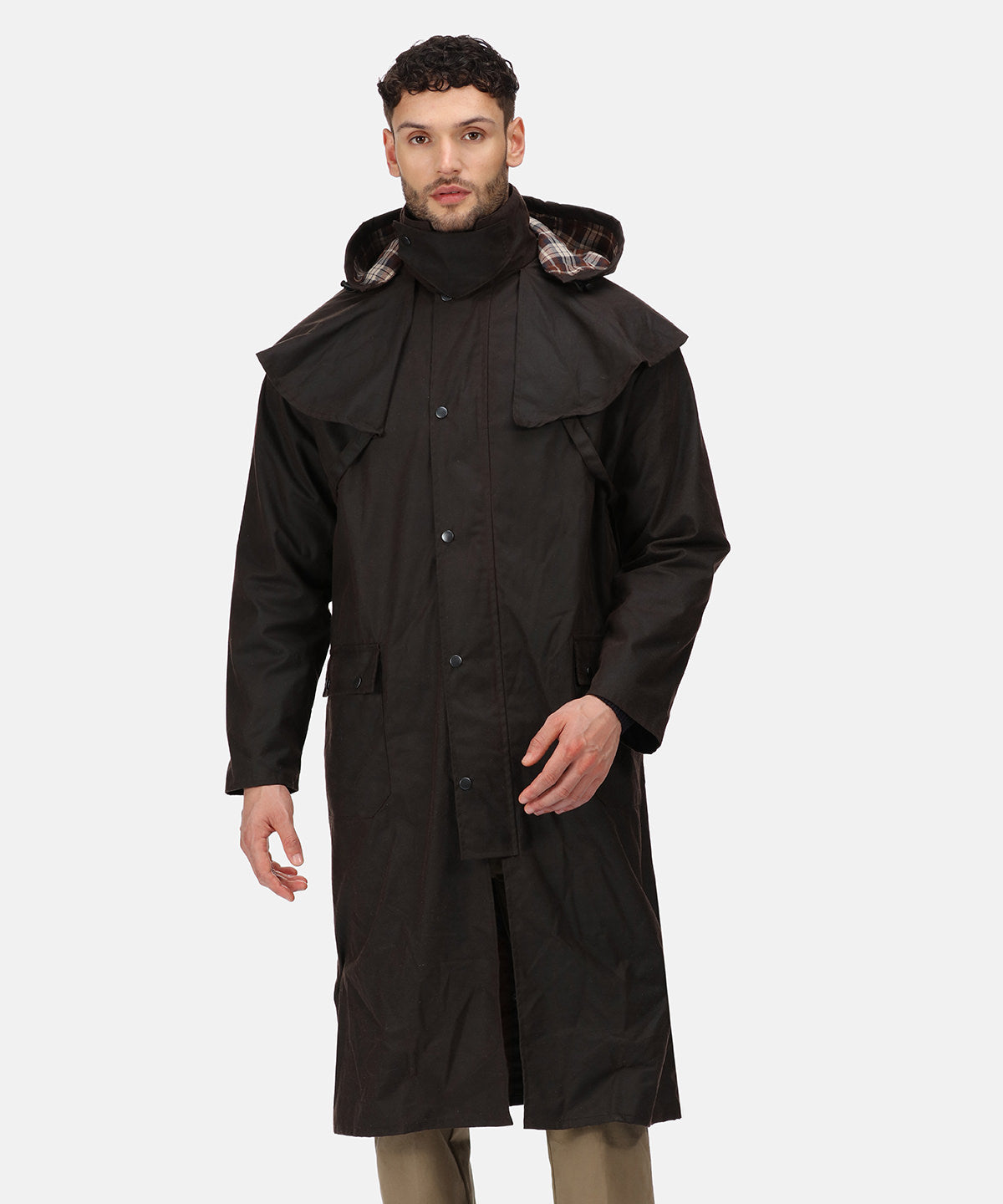 Cranbrook caped wax riding jacket