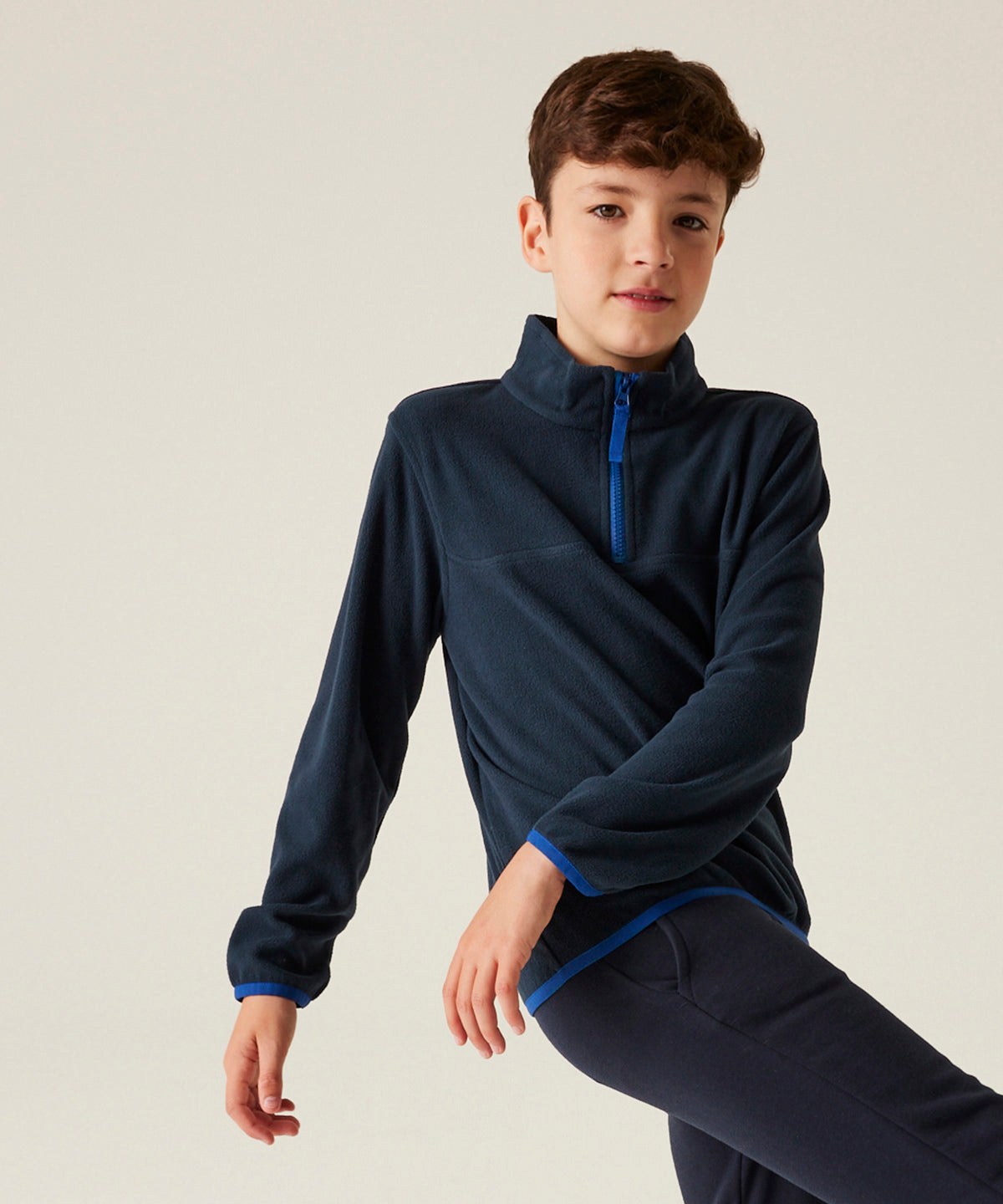 Kids half-zip microfleece